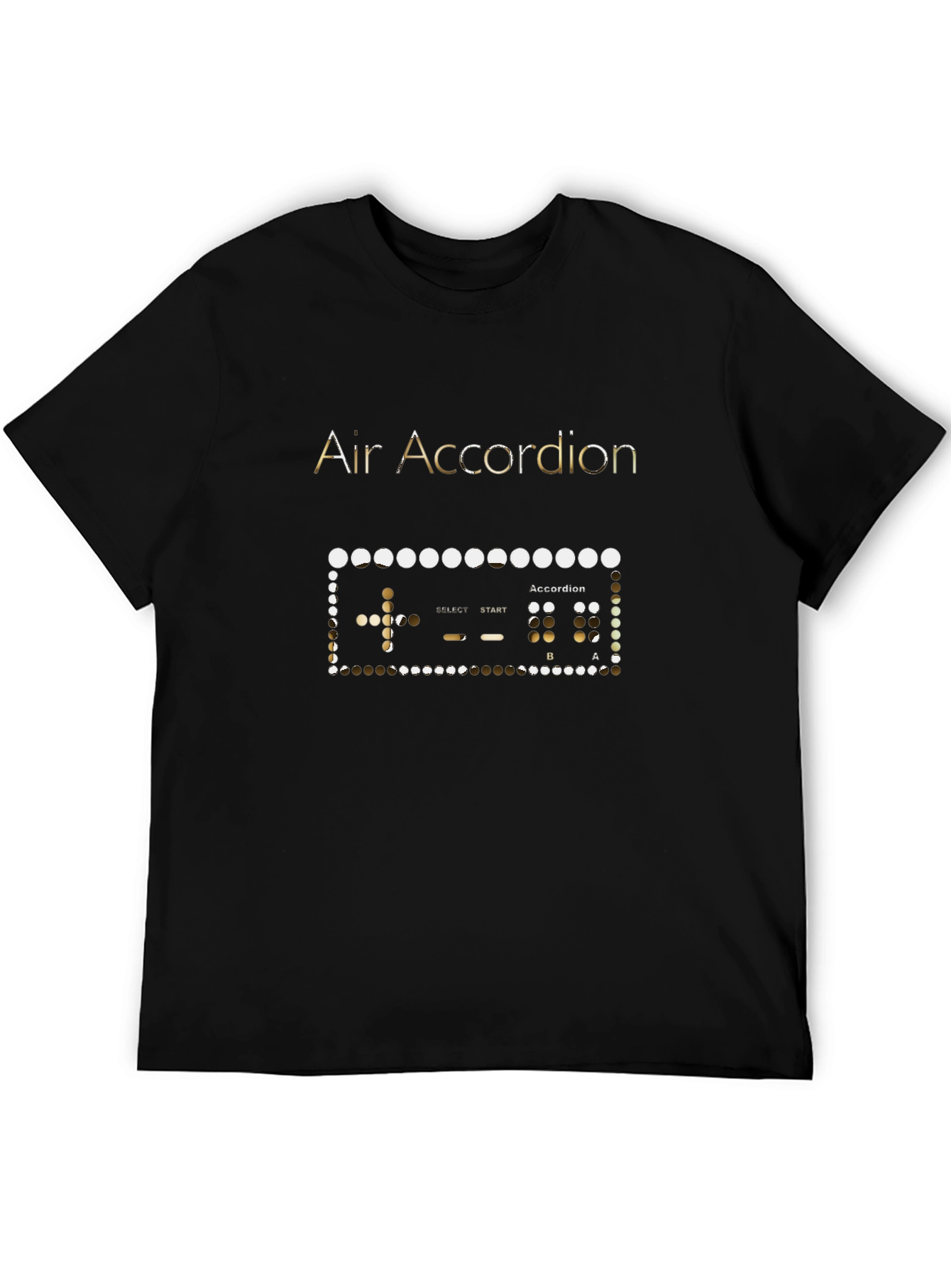 Black Air Accordion Graphic T-Shirt - Black Cotton Tee view 5