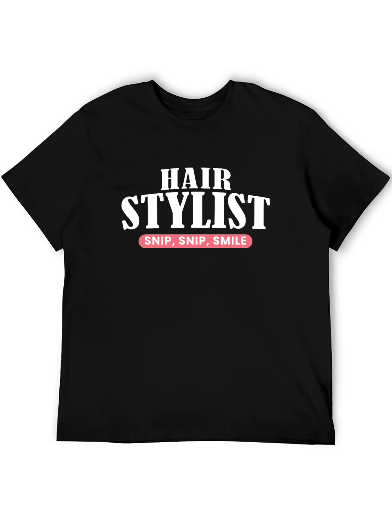 Black Hair Stylist Graphic Tee - Snip Snip Smile - Unisex view 5