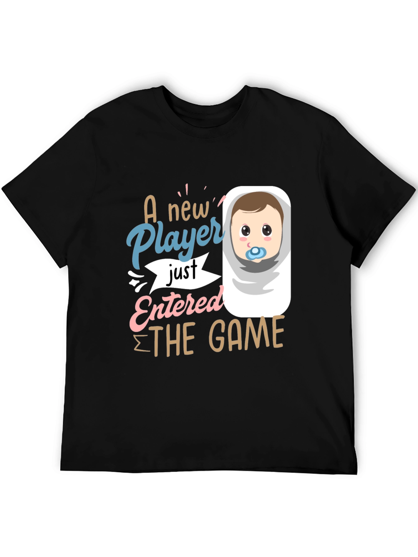 Black New Player Baby Graphic Tee view 5