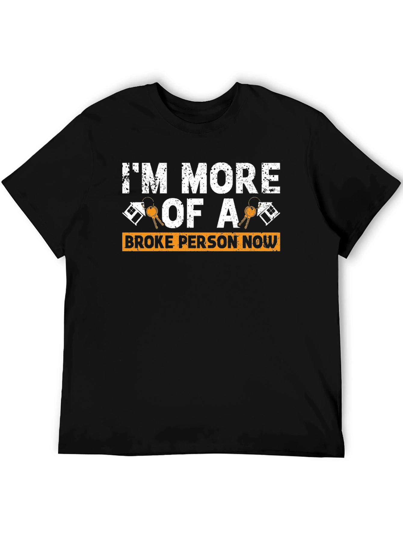 Black Broke Person Now Graphic T-Shirt view 5