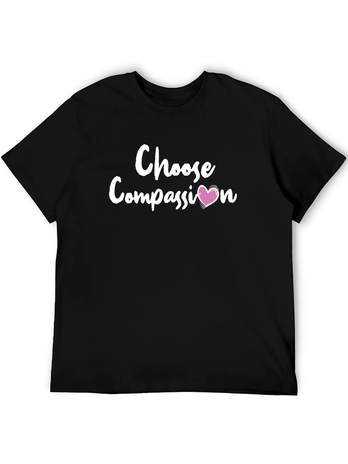 Black Choose Compassion Graphic Tee view 5