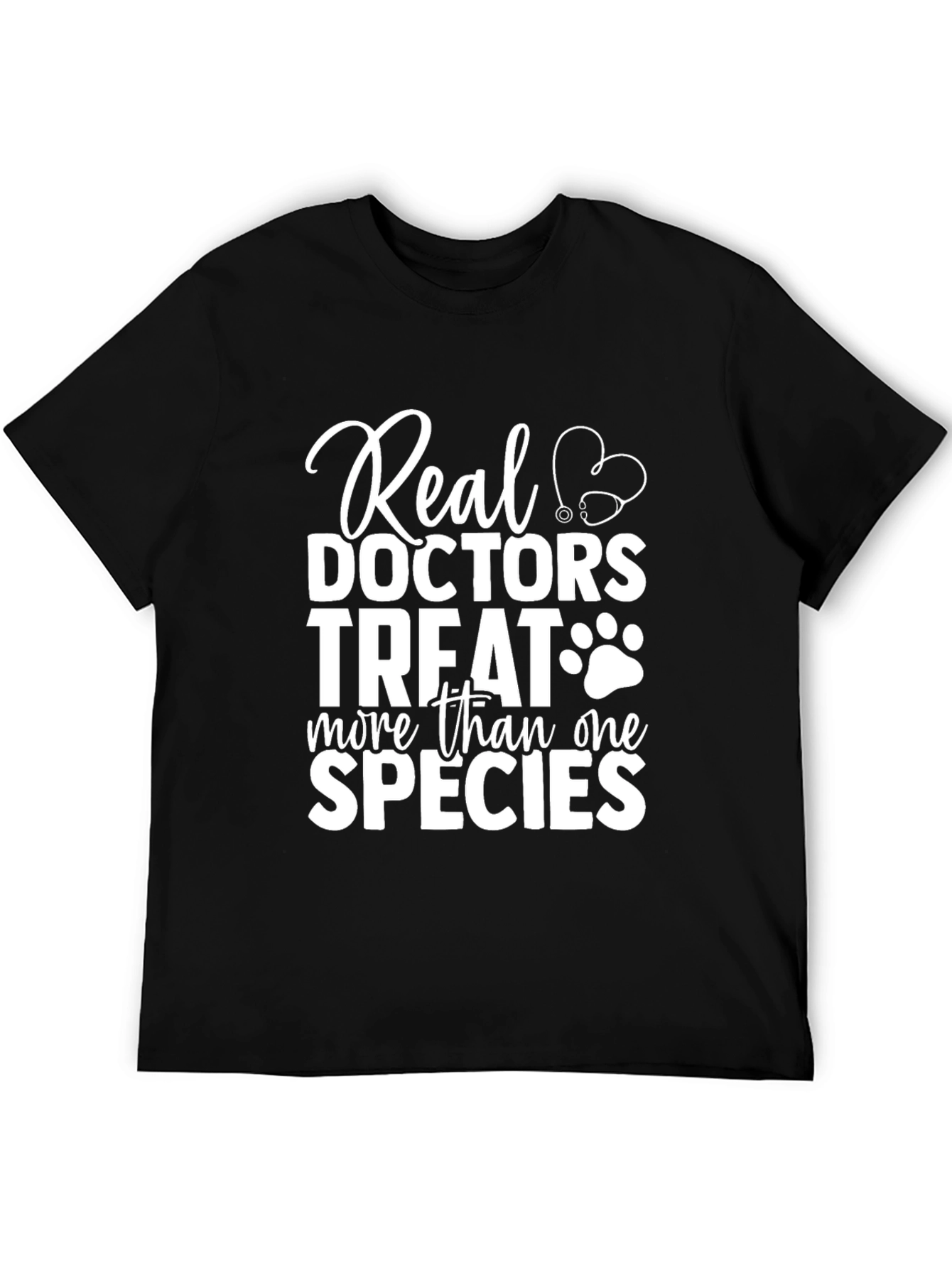Black Real Doctors Treat More Than One Species T-Shirt view 5
