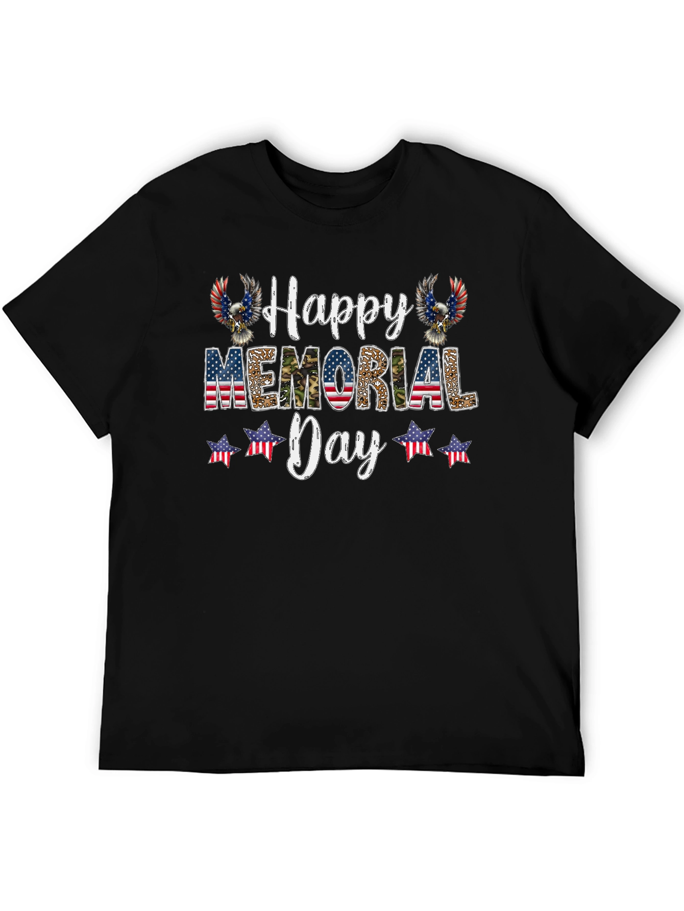 Black Happy Memorial Day Graphic Tee view 5