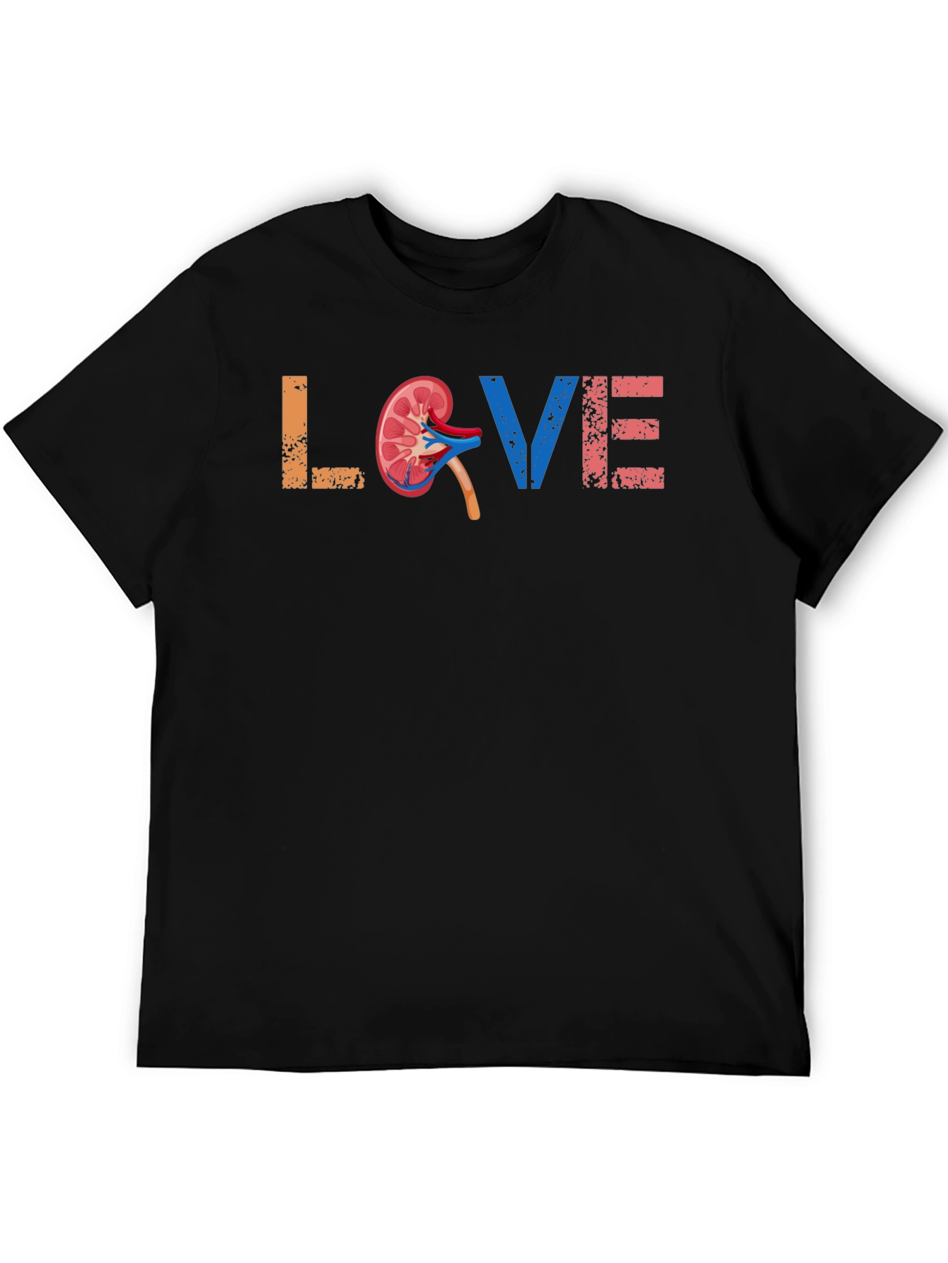 Black Love Kidney T-Shirt - Organ Donor Awareness Tee view 5