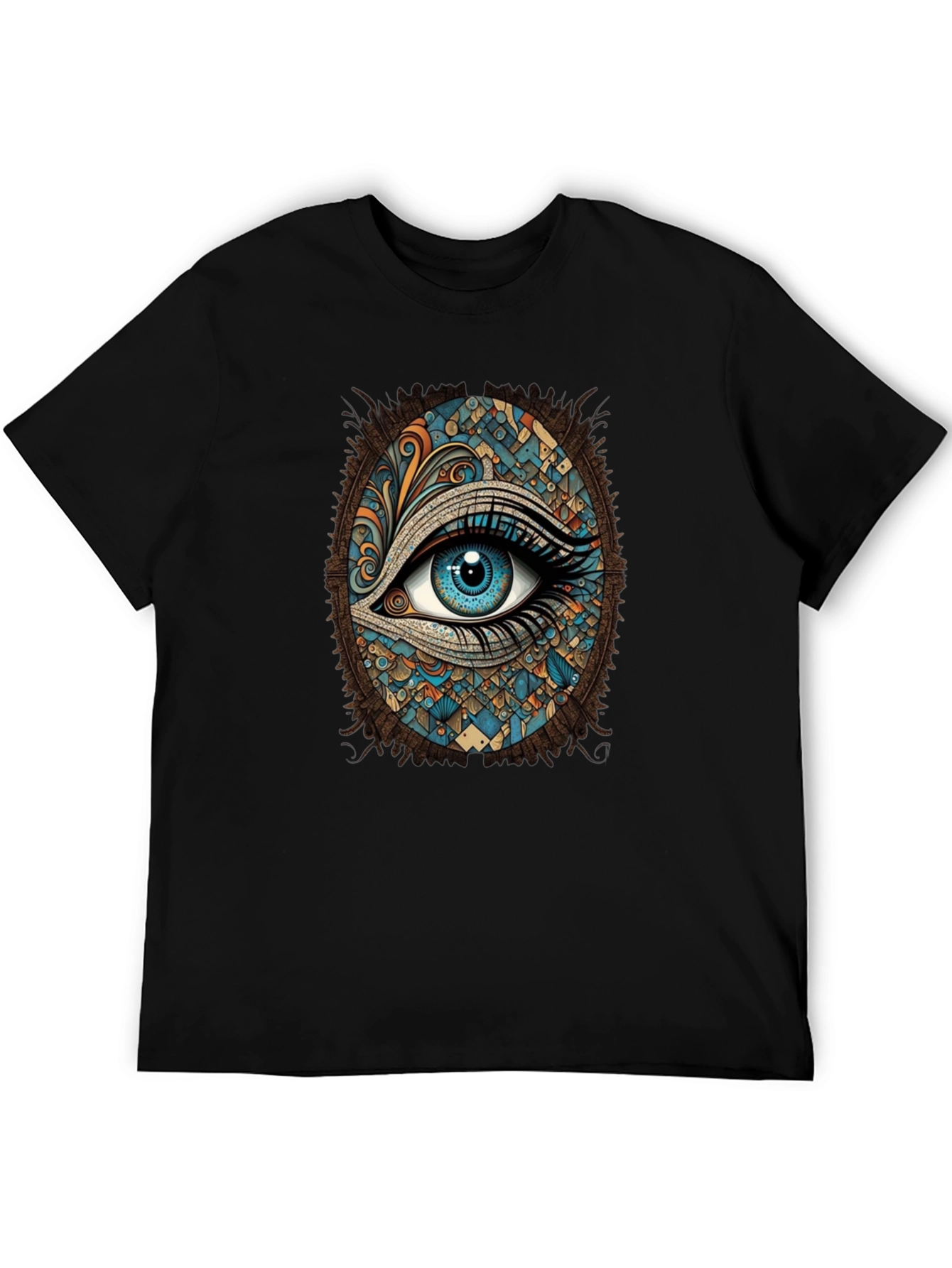 Black Mystic Eye Graphic Tee - Artistic Vision view 5