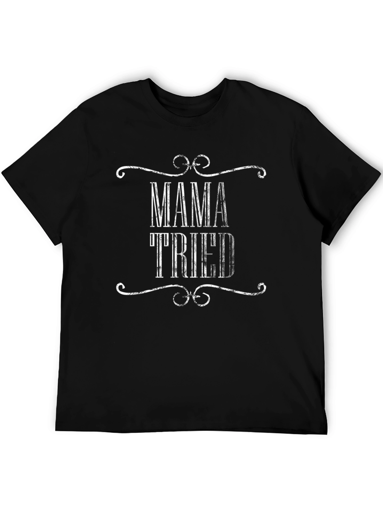 Black Mama Tried Graphic Tee - Black view 5