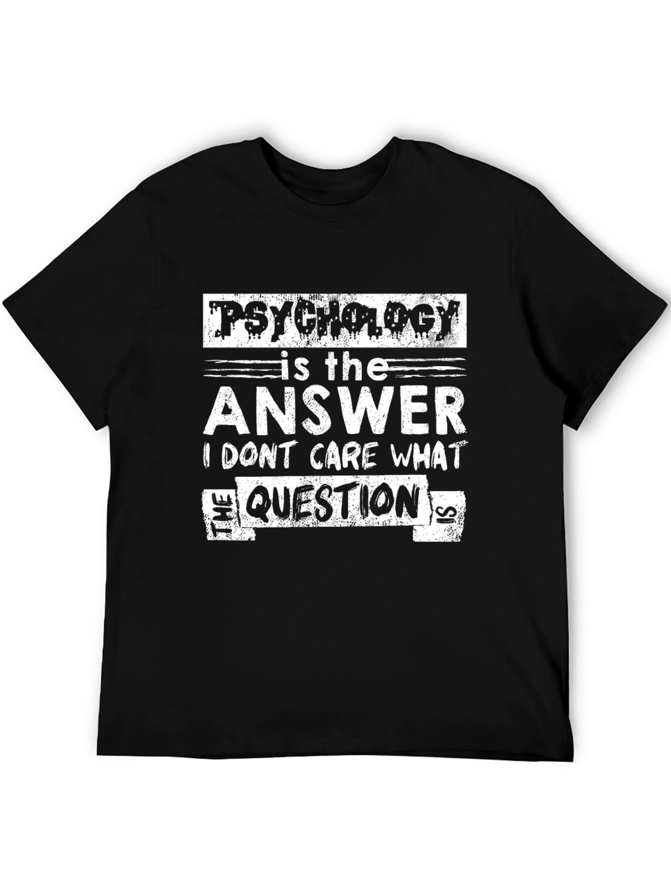 Black Psychology is the Answer T-Shirt Funny Gift Idea view 5