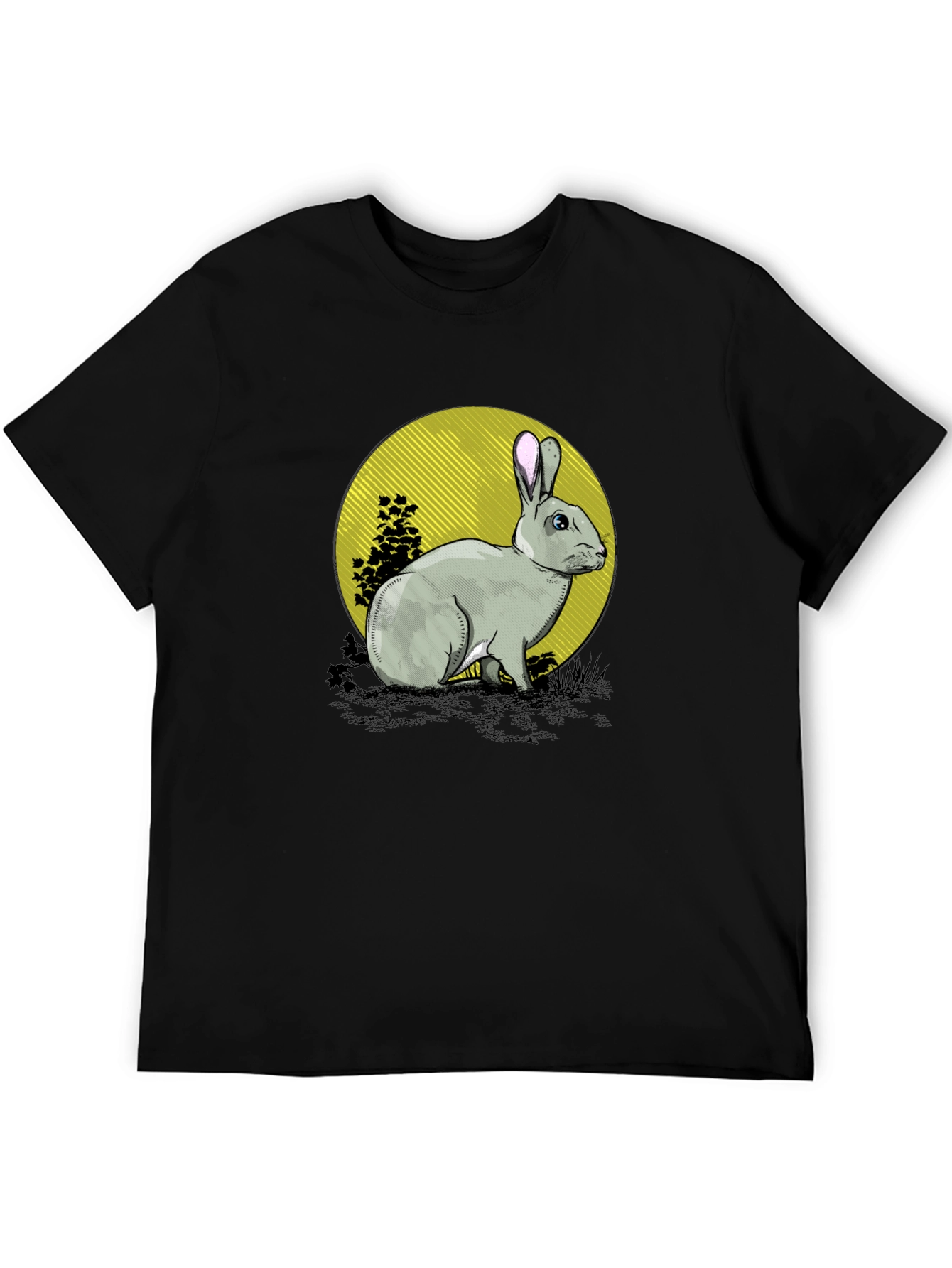 Black Rabbit Graphic Black T-Shirt view 5