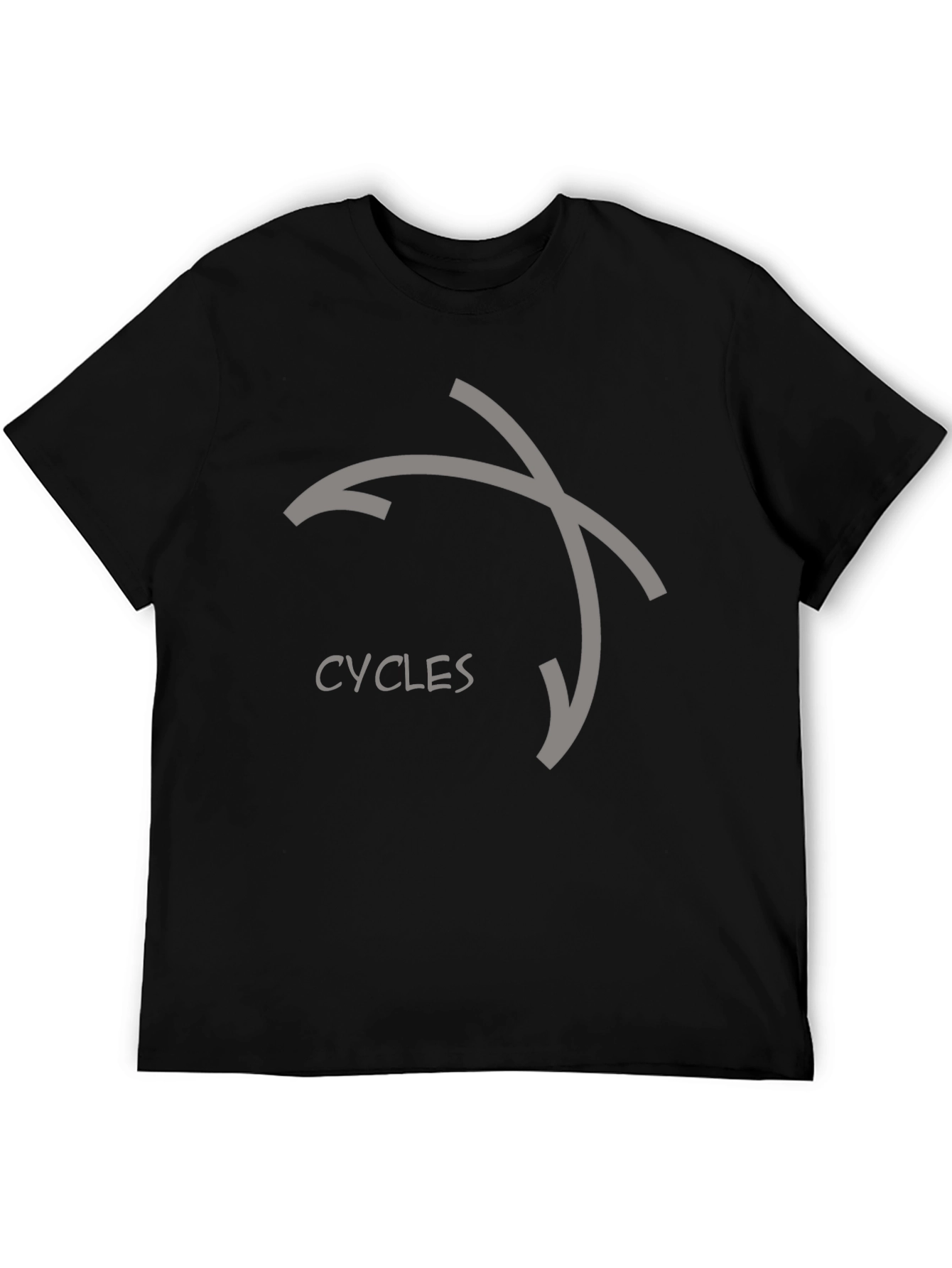 Black Cycles Graphic Tee - Modern Design, Soft Cotton view 5