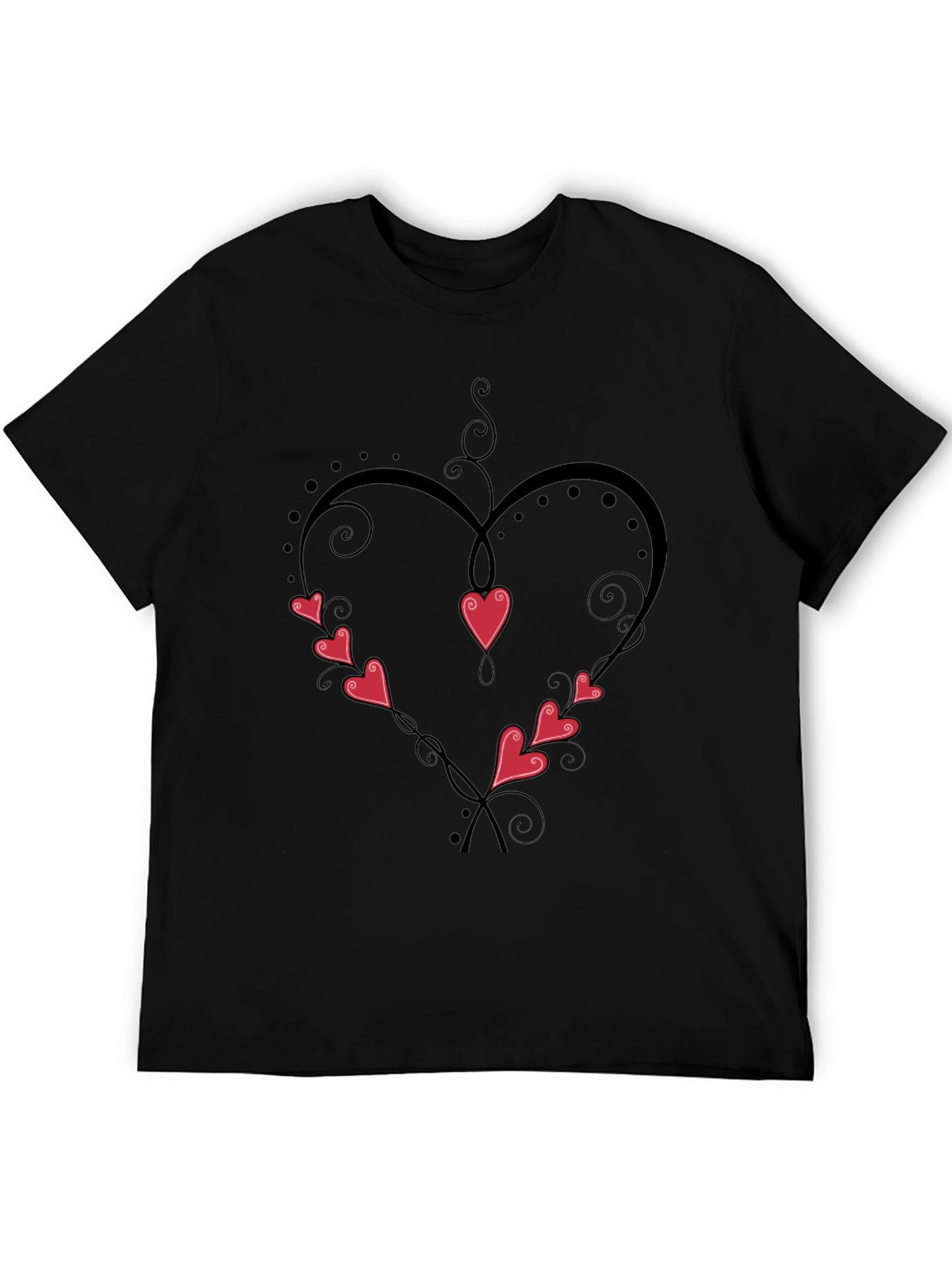 Black Heart Vines T-Shirt view 5