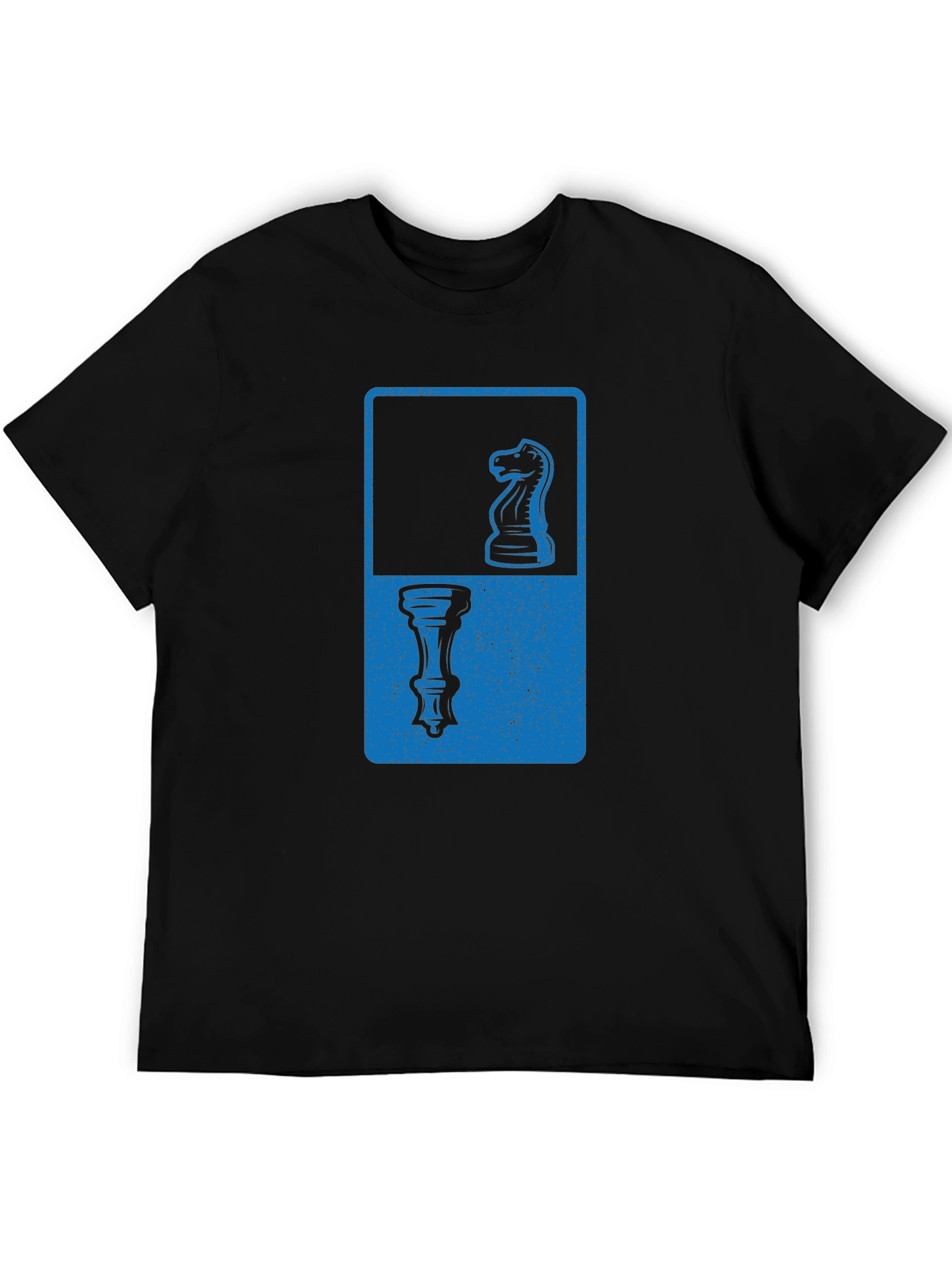 Chess Piece Graphic Tee - Knight & Rook Design - 5
