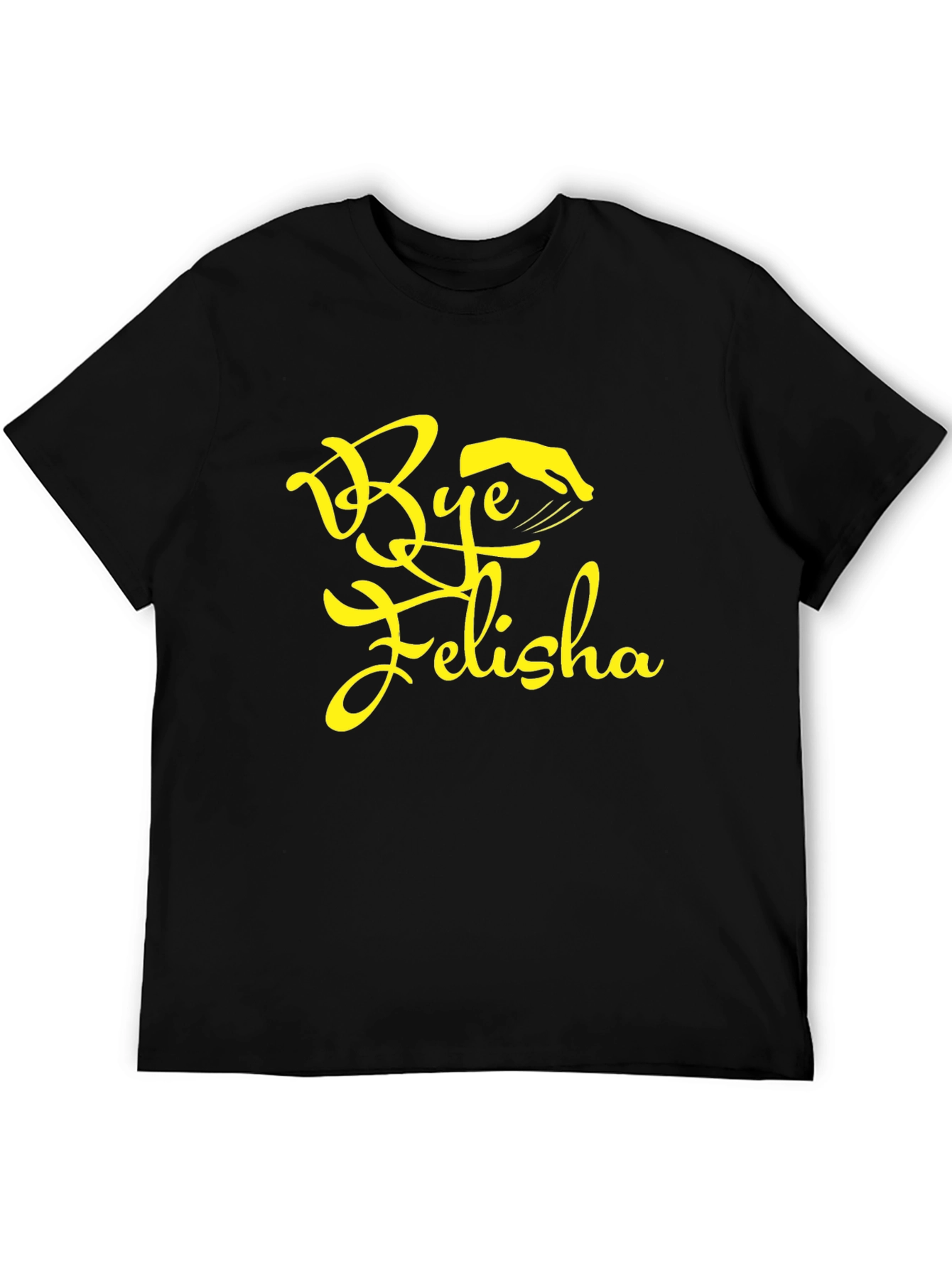 Black Bye Felisha Graphic Tee - Trendy Slogan T-Shirt view 5