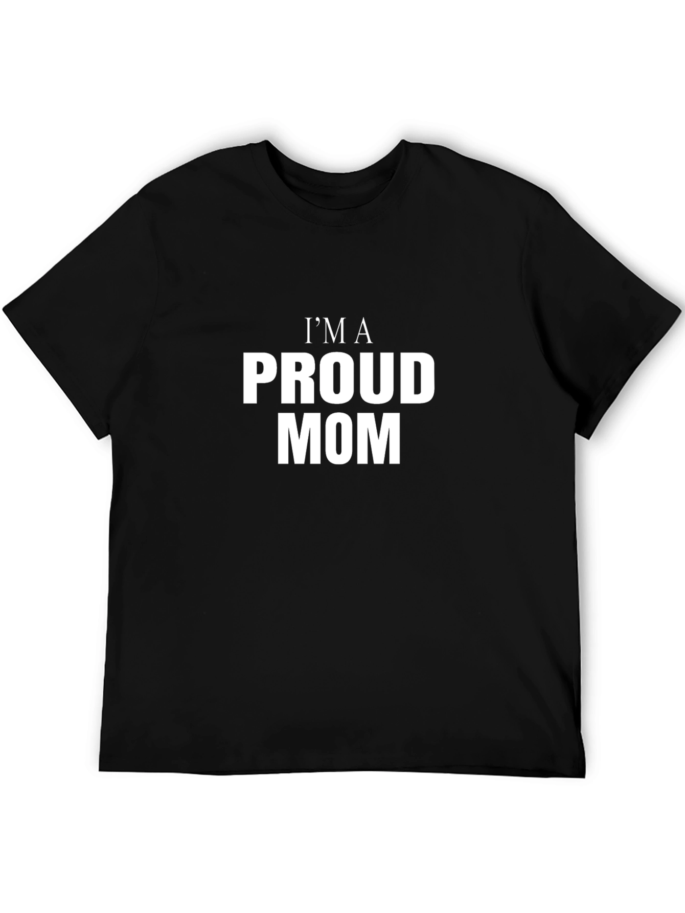 Black Proud Mom Graphic Tee view 5