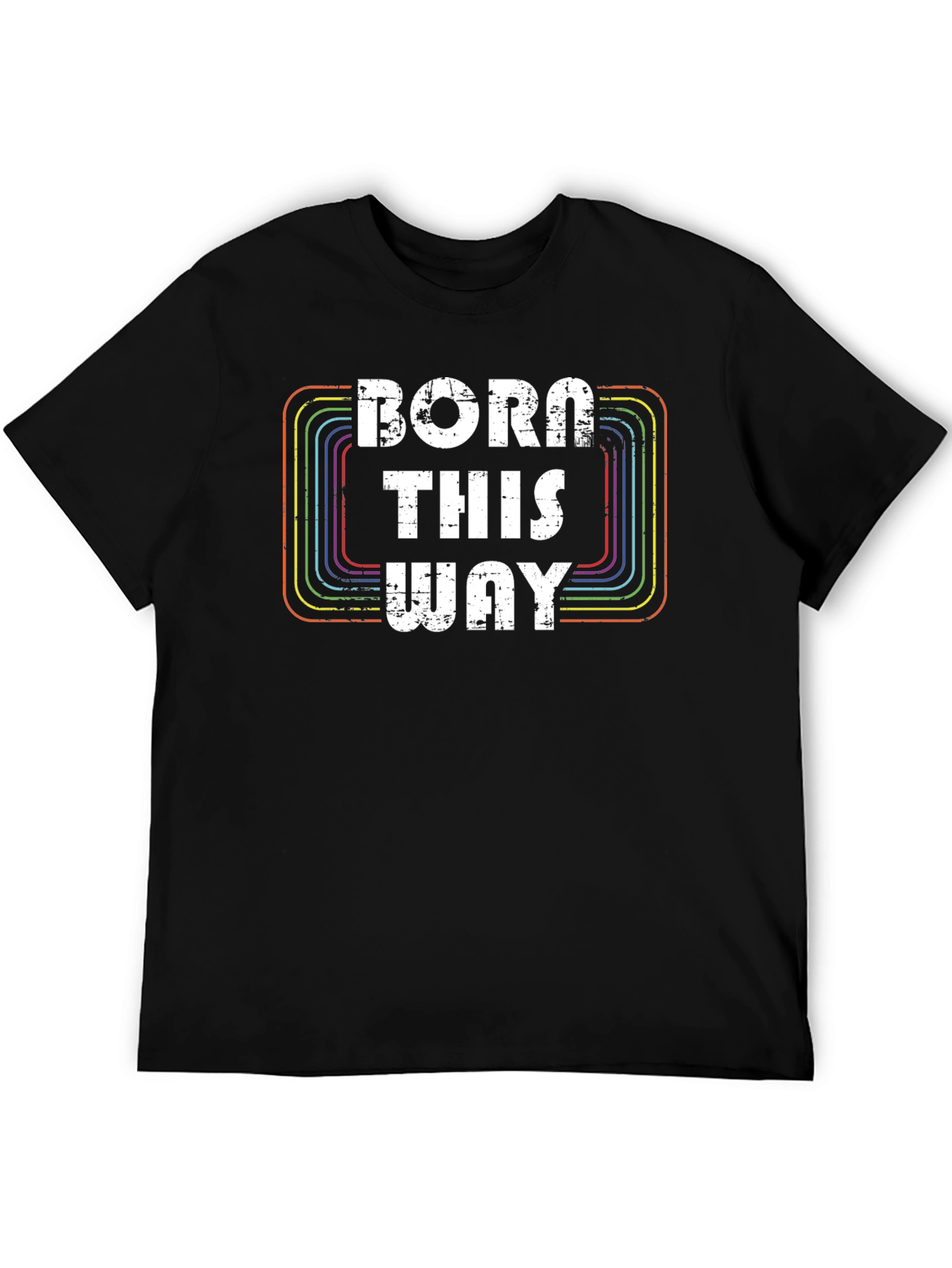 Black Born This Way Graphic T-Shirt view 5