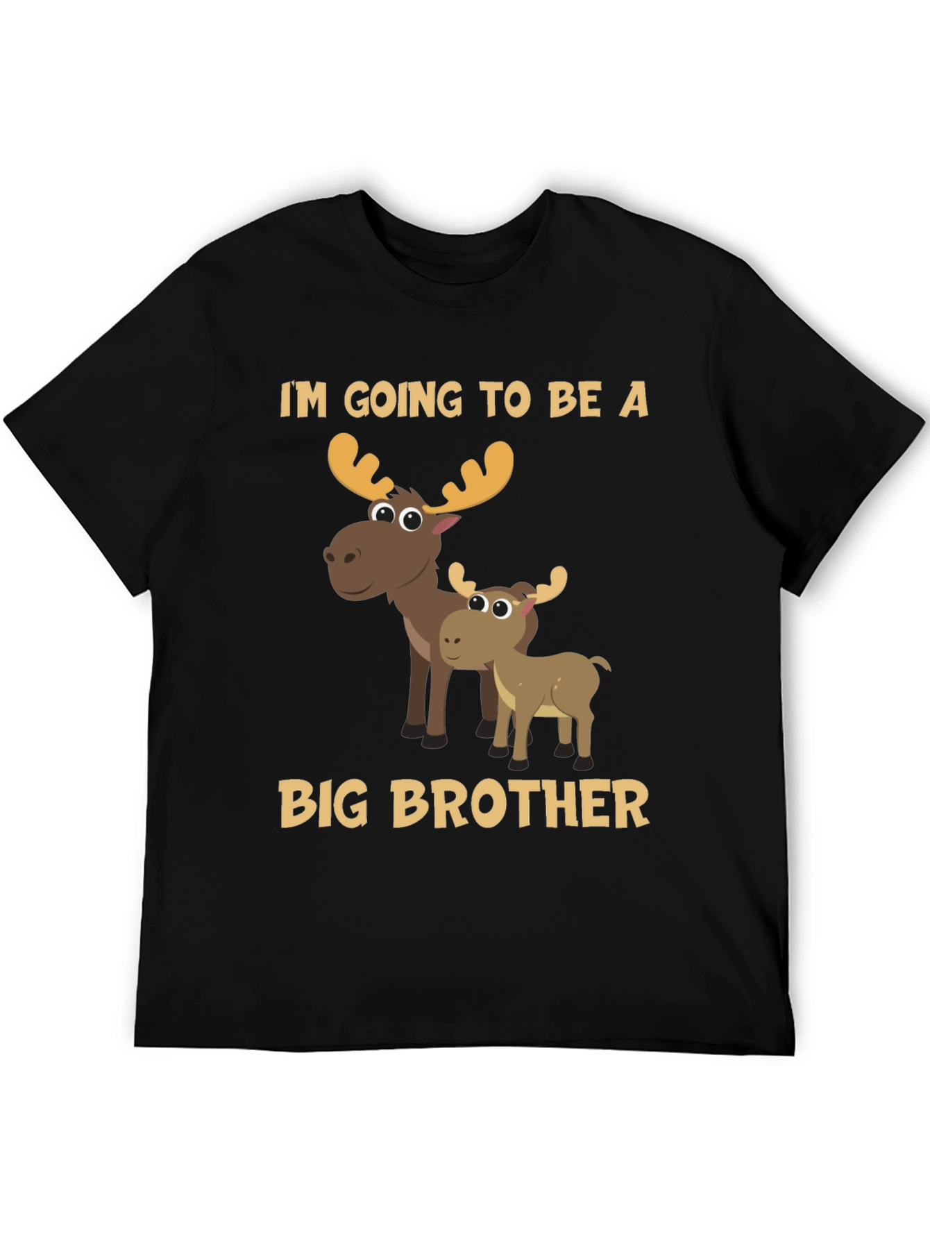 Black Big Brother Moose T-Shirt view 5
