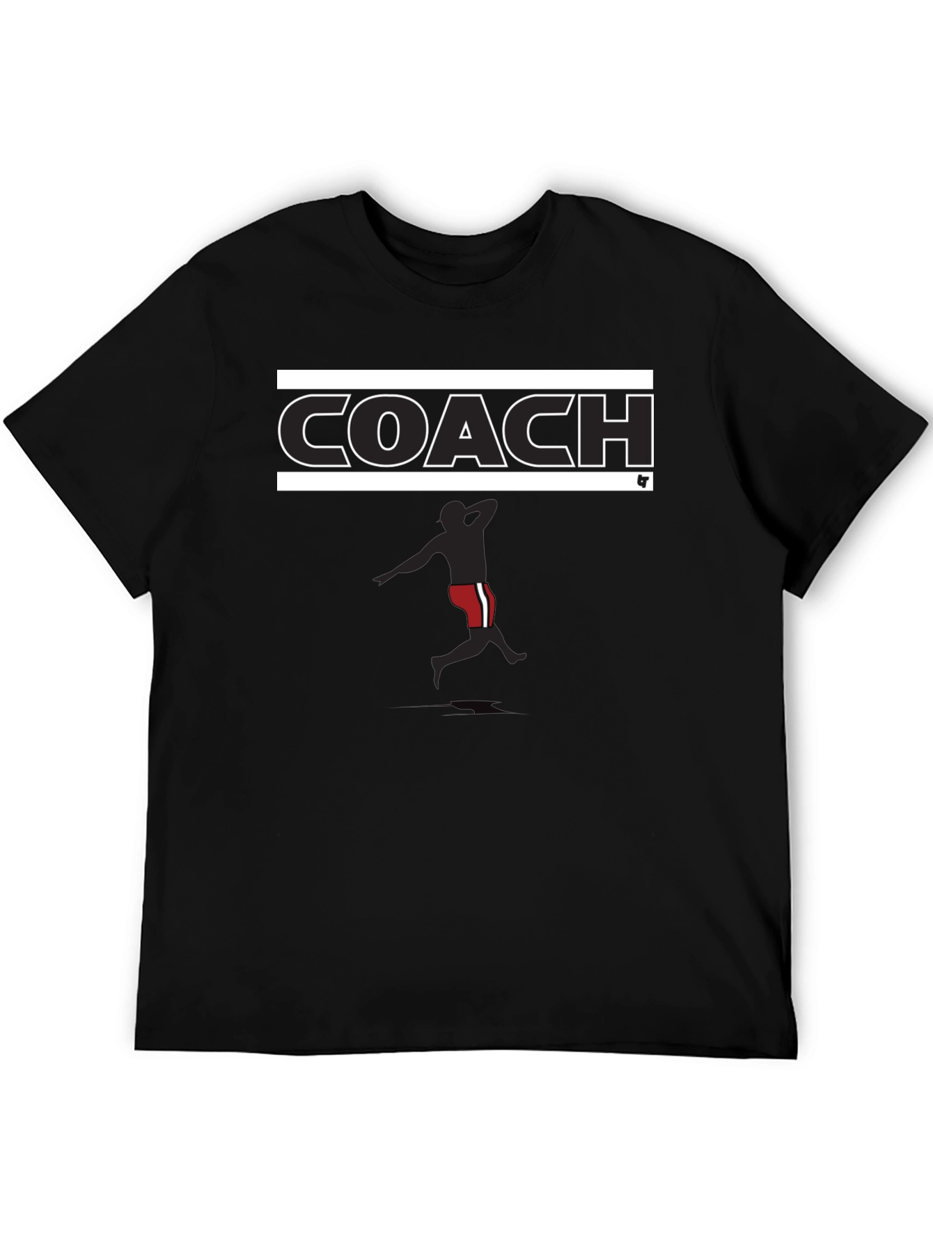 Black Coach Graphic Tee - Black Cotton Blend view 5