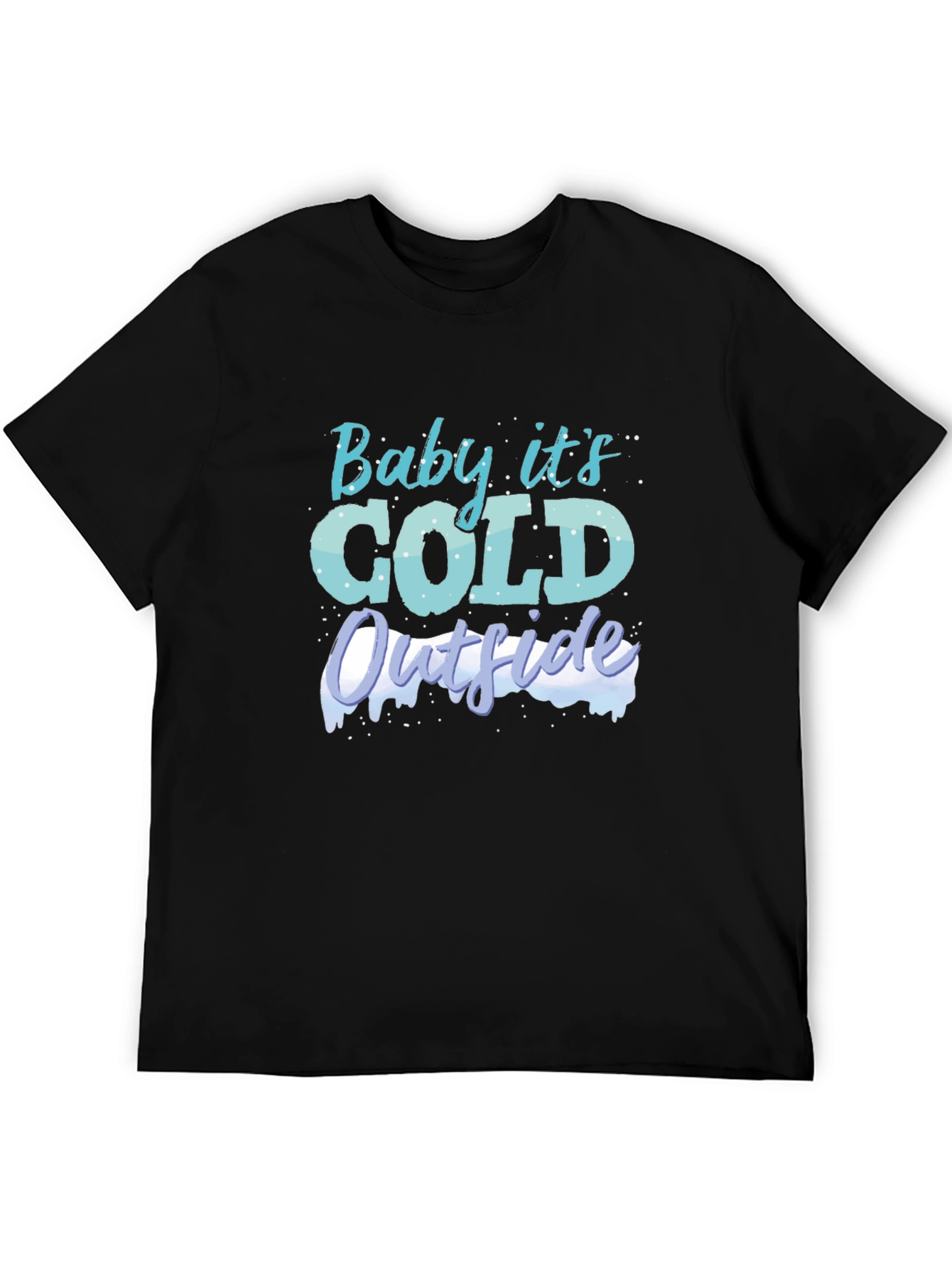 Black Baby It's Cold Outside Graphic Tee view 5