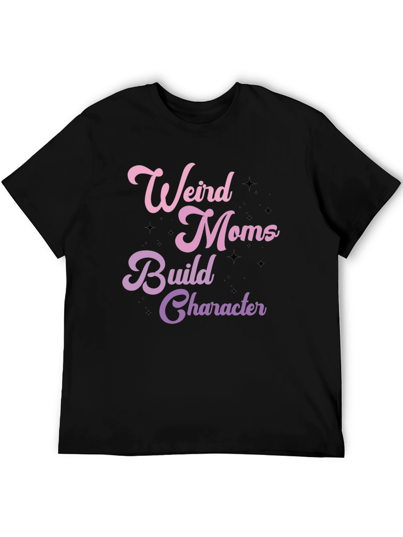 Black Weird Moms Build Character Graphic Tee view 5