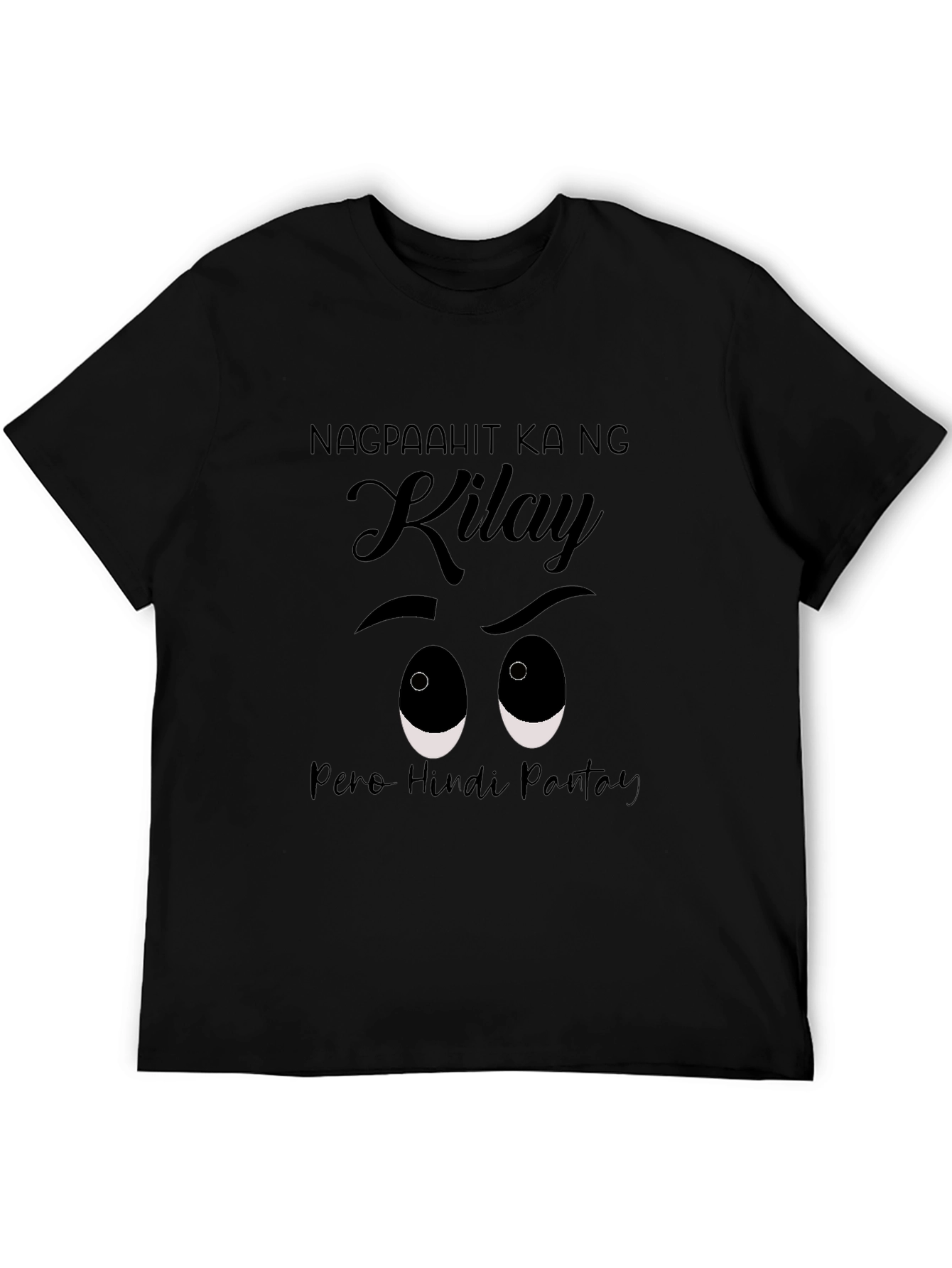 Black Funny "Kilay" Eyebrow T-Shirt - Filipino Humor Tee view 5