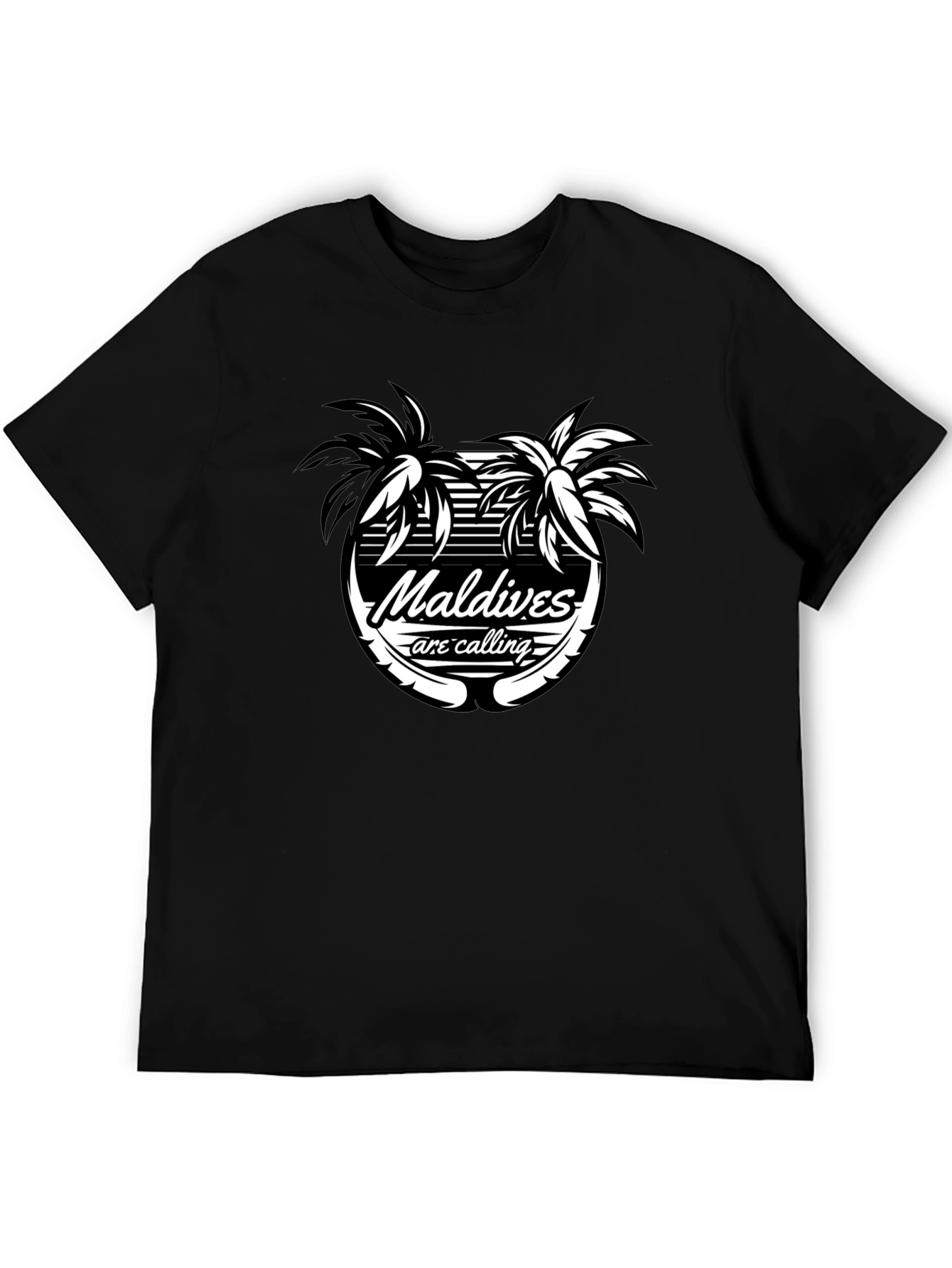 Maldives Are Calling Black T-Shirt - 5