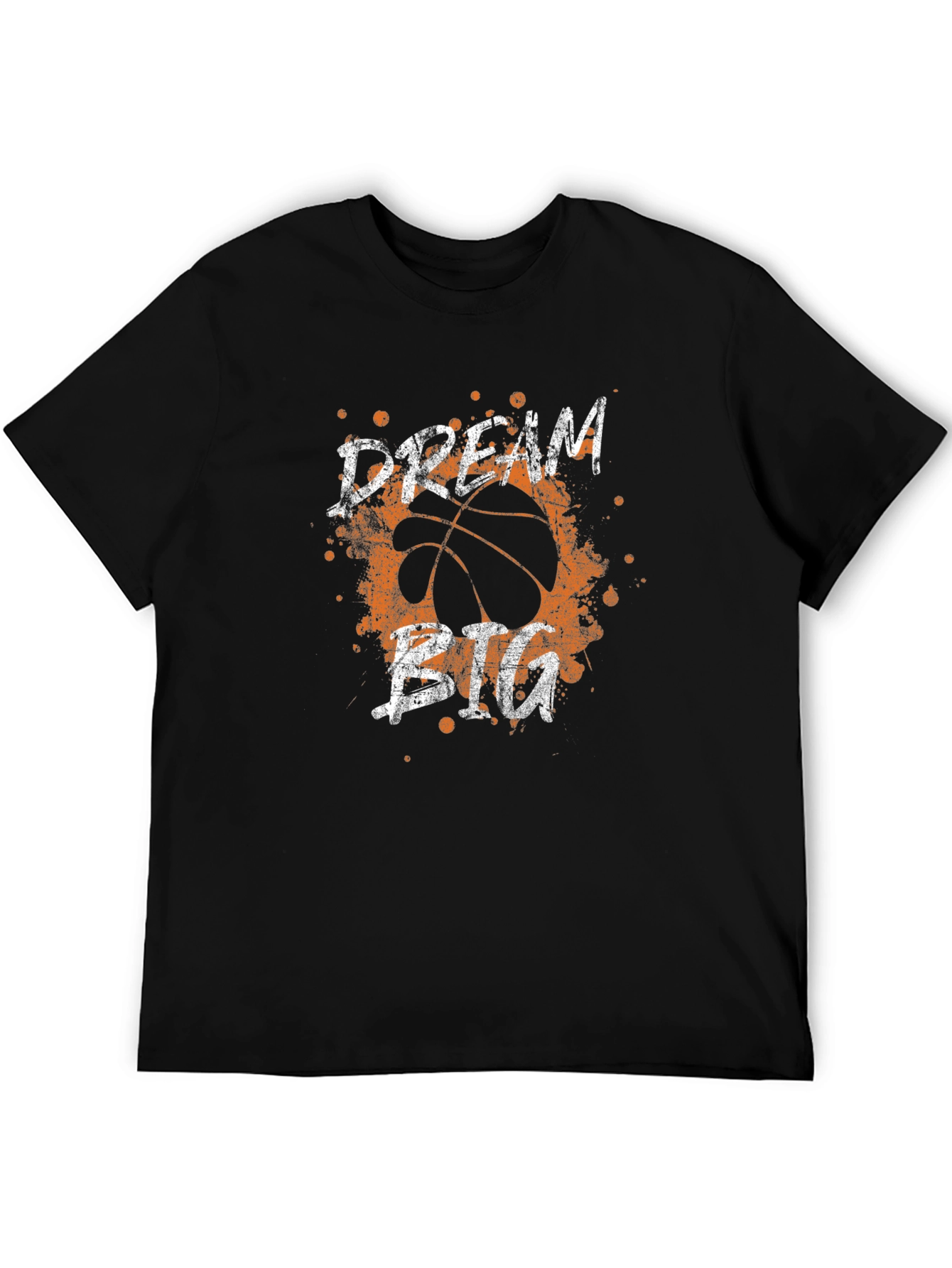 Black Dream Big Basketball Graphic Tee view 5
