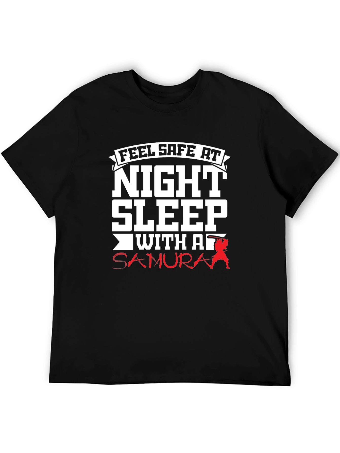 Black Feel Safe At Night T-Shirt view 5