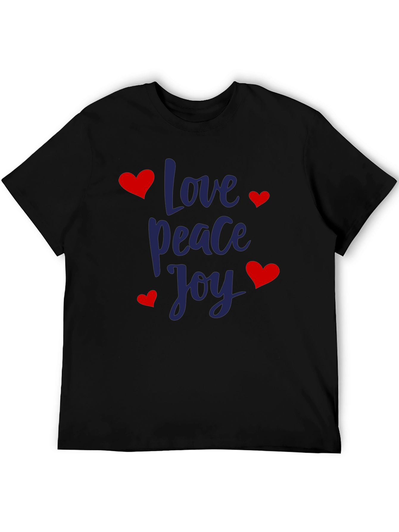 Black Love Peace Joy Graphic T-Shirt view 5