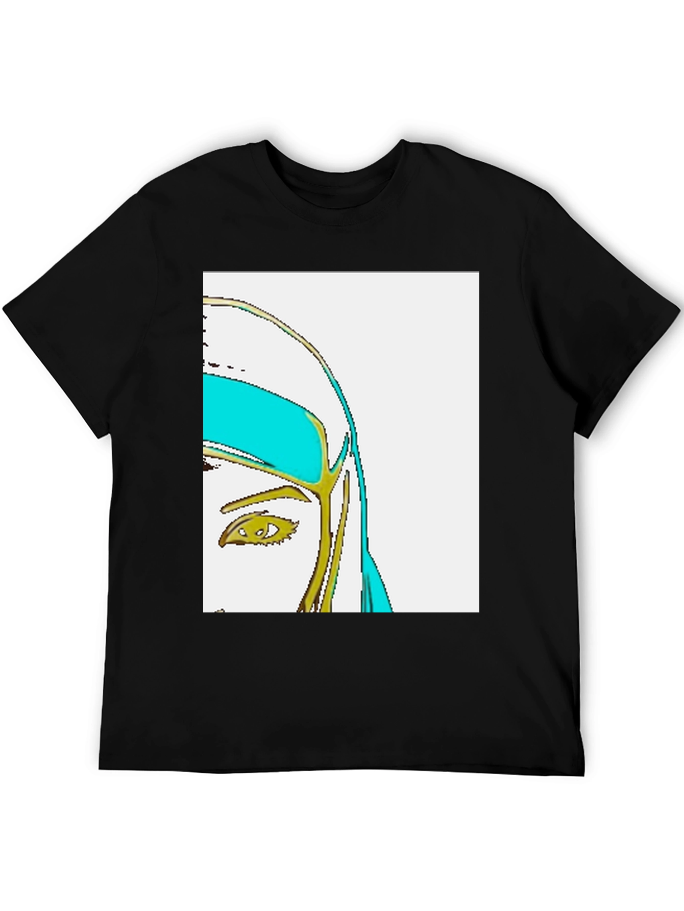 Black Abstract Virgin Mary Graphic Tee view 5