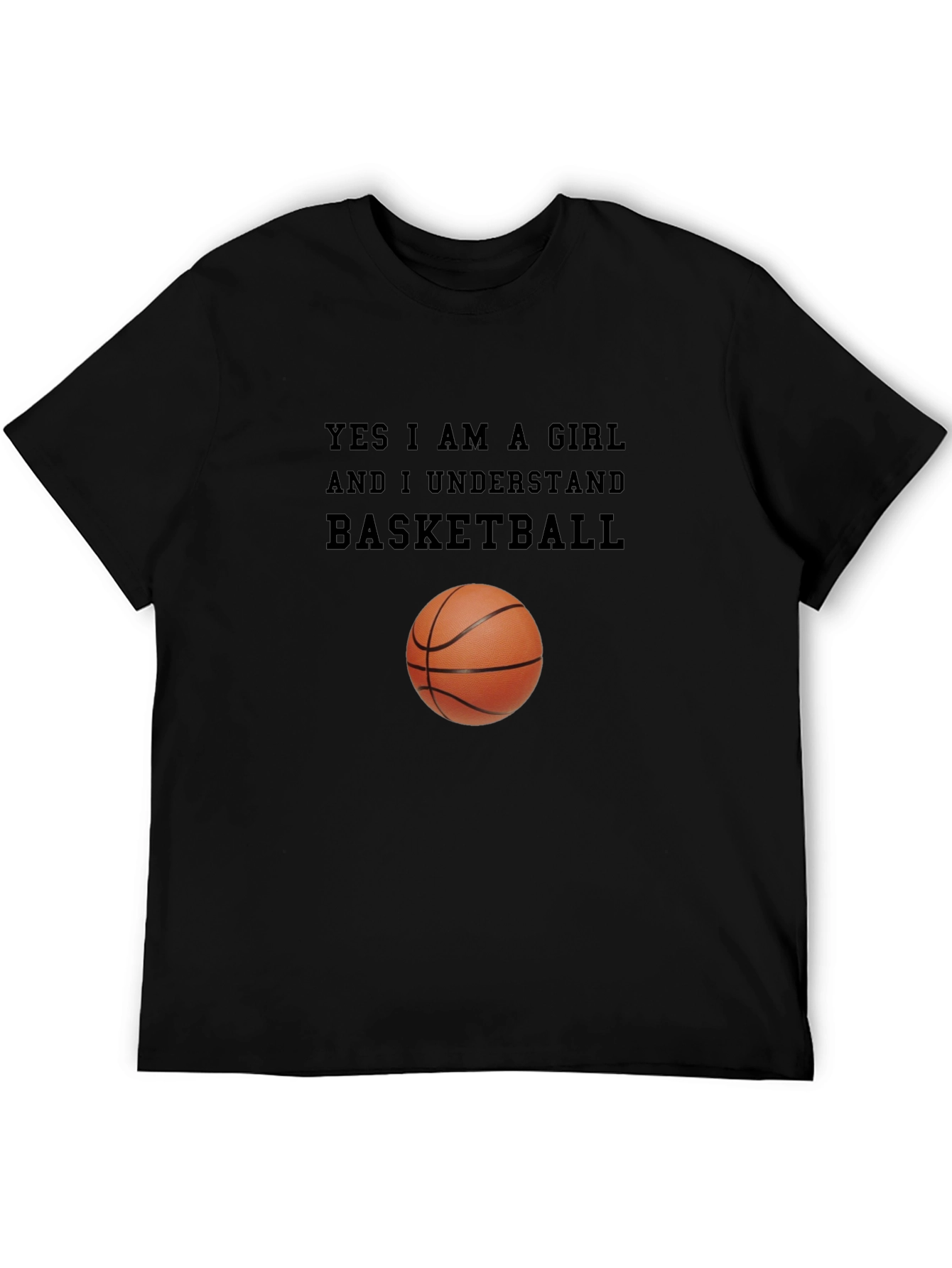 Black Basketball Girl T-Shirt: Understand the Game! view 5
