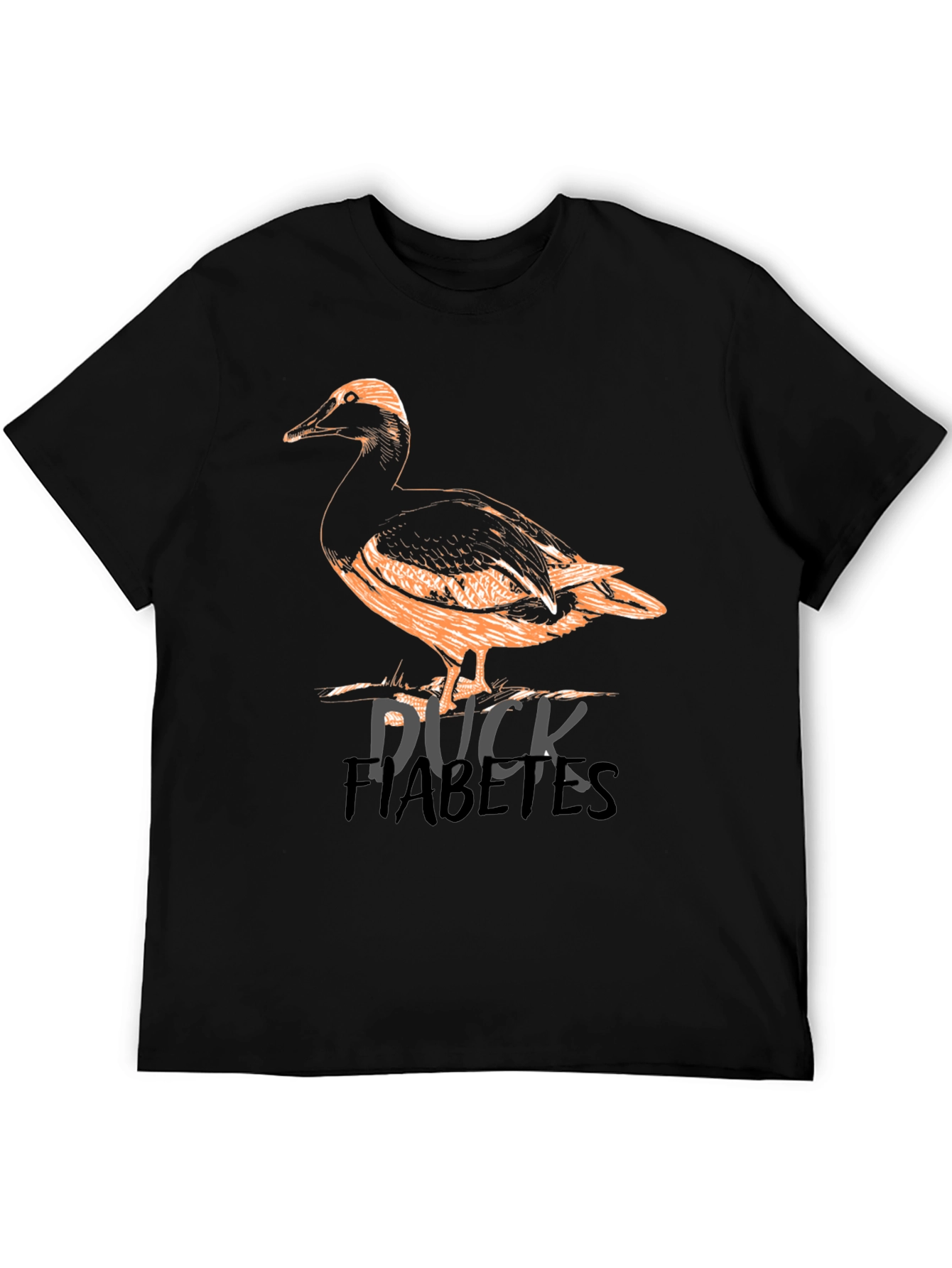 Black Duck Diabetes Graphic T-Shirt view 5