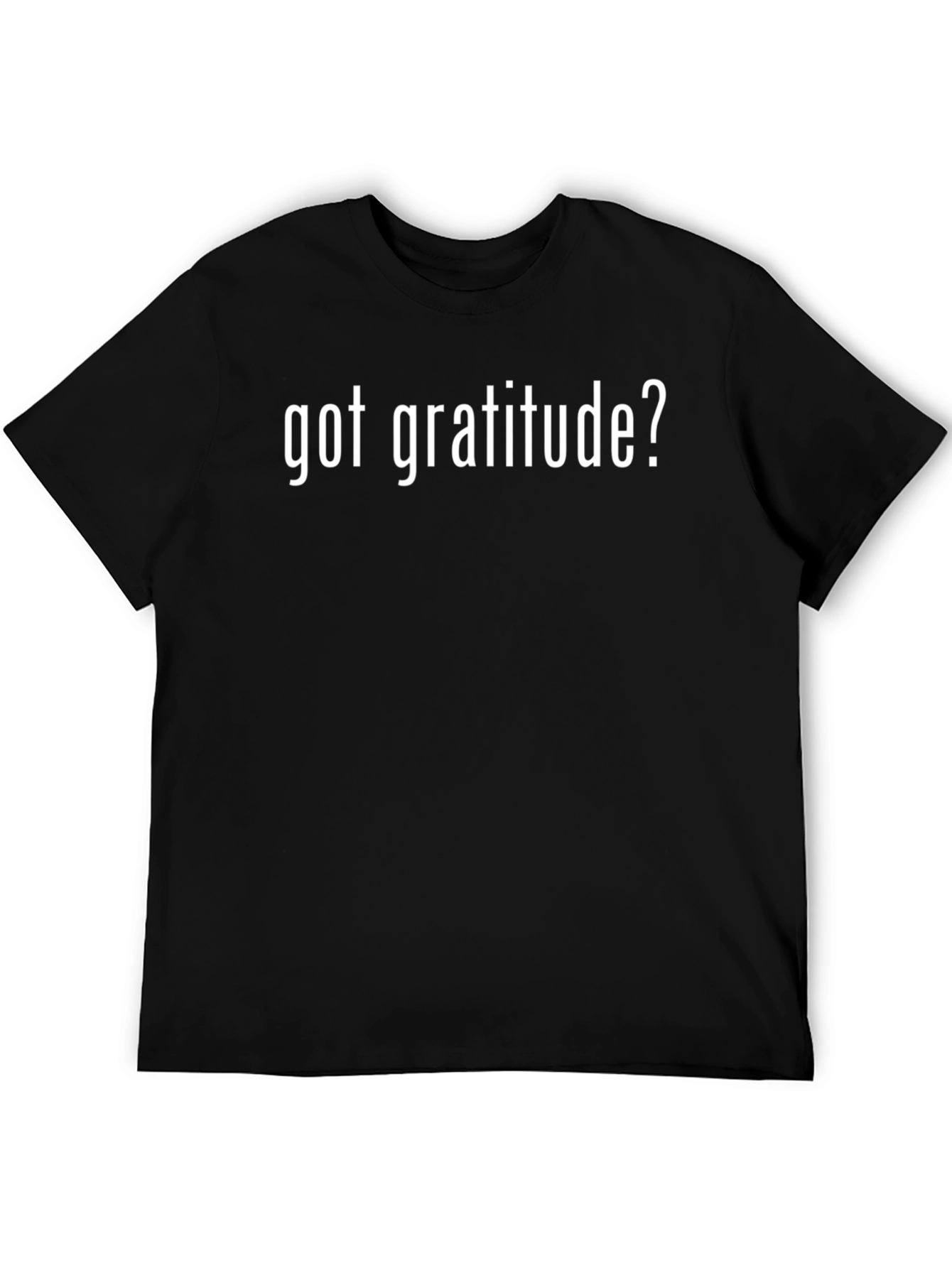 Black Got Gratitude? Black Cotton Graphic T-Shirt view 5