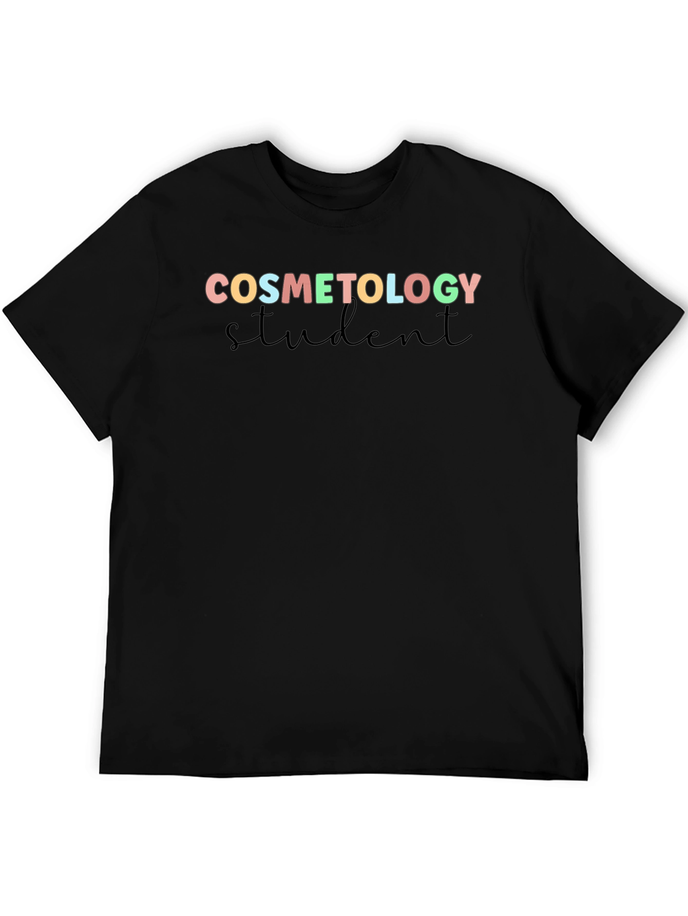 Black Cosmetology Student T-Shirt - Stylish Black Tee view 5