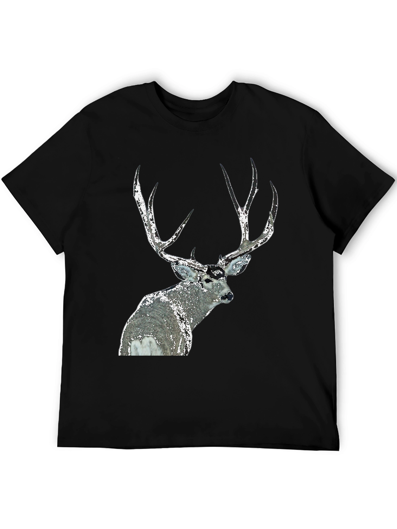 Black Deer Graphic Tee - Black Short Sleeve view 5