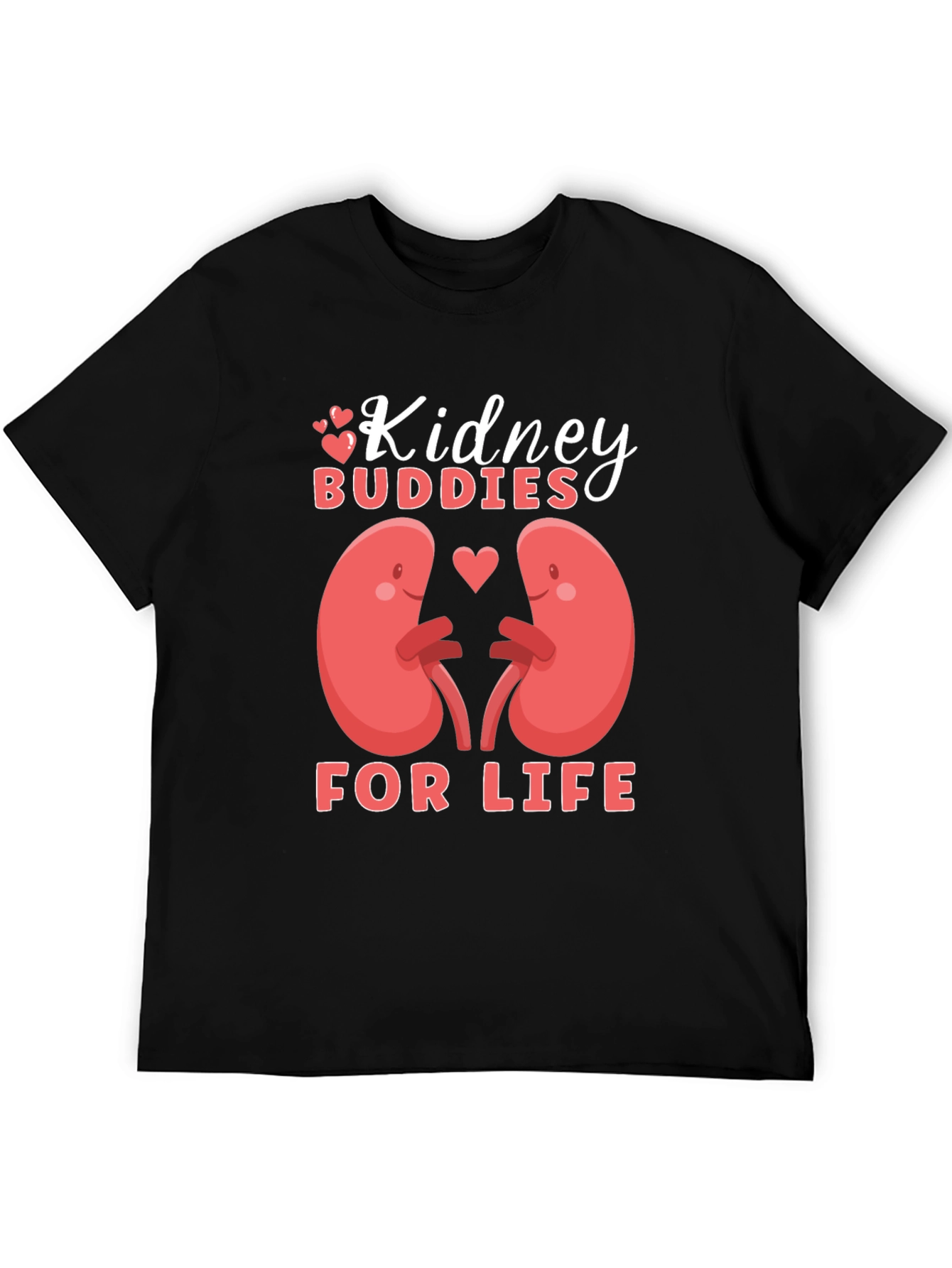 Black Kidney Buddies T-Shirt: For Life view 5