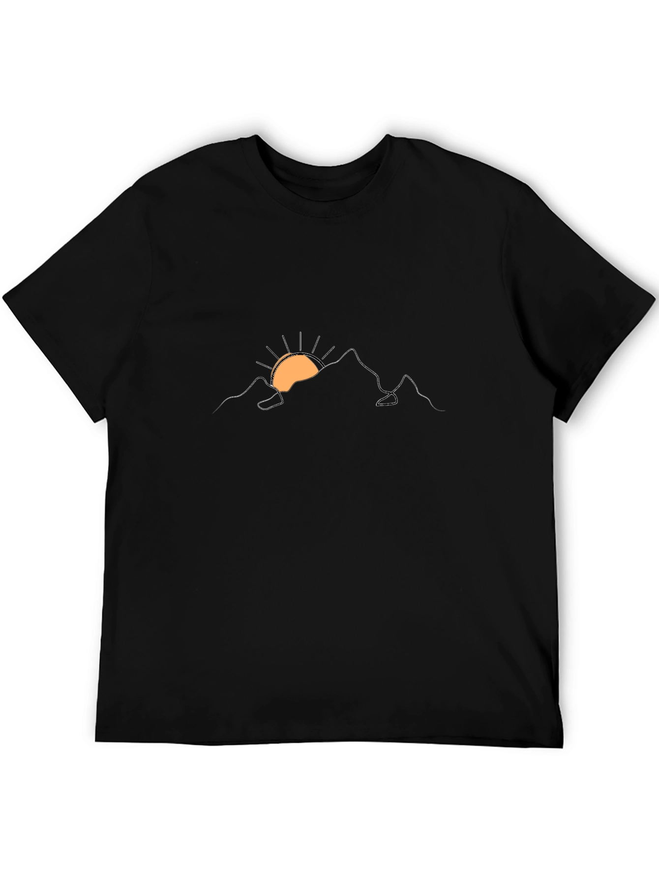 Black Mountain Sunrise Graphic T-Shirt - Soft Cotton Blend view 5