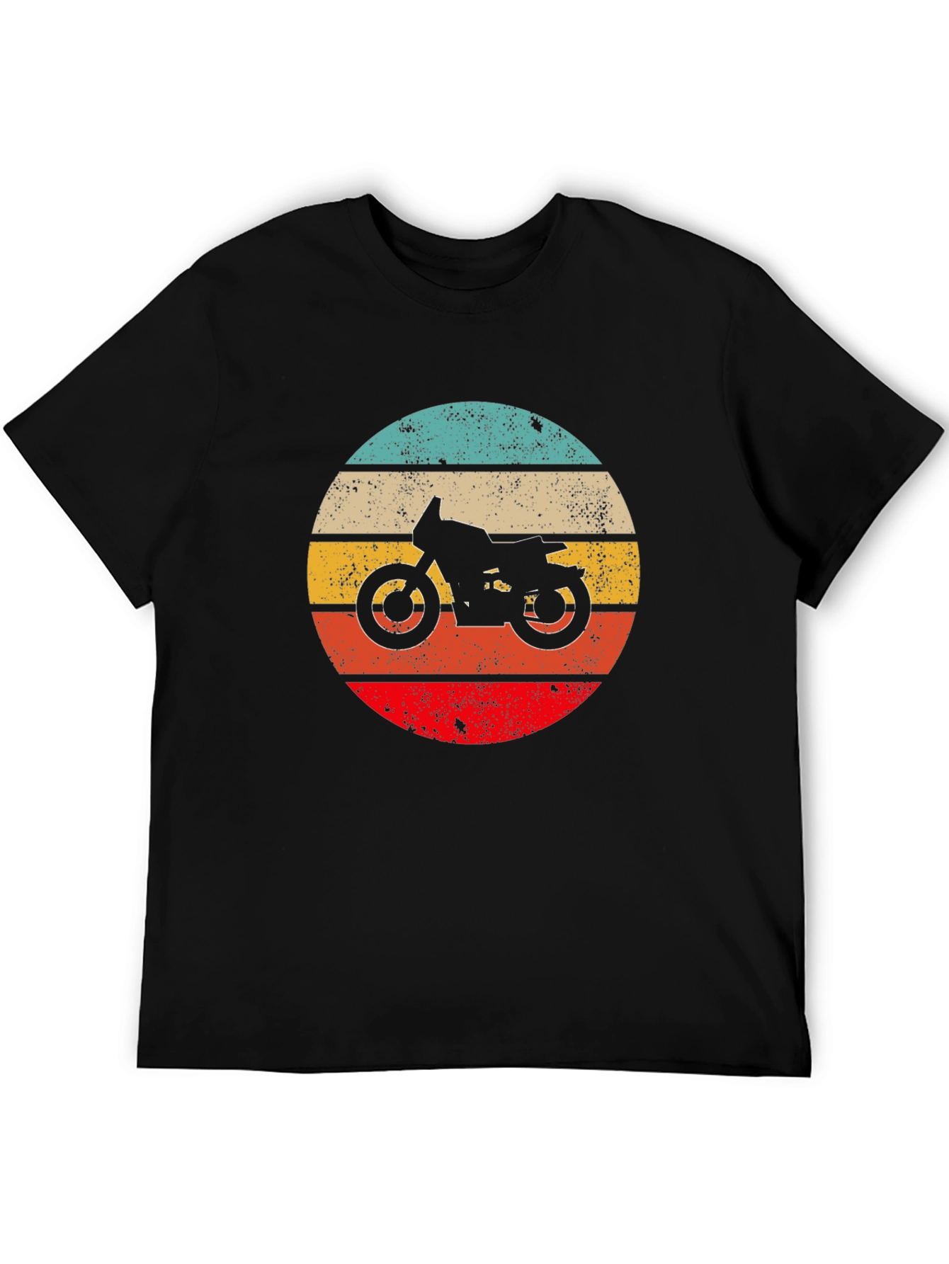 Black Retro Motorcycle T-Shirt - Vintage Style Ride Tee view 5