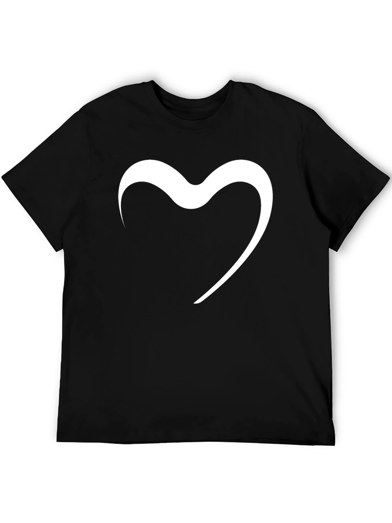 Black Heart Graphic Black T-Shirt view 5