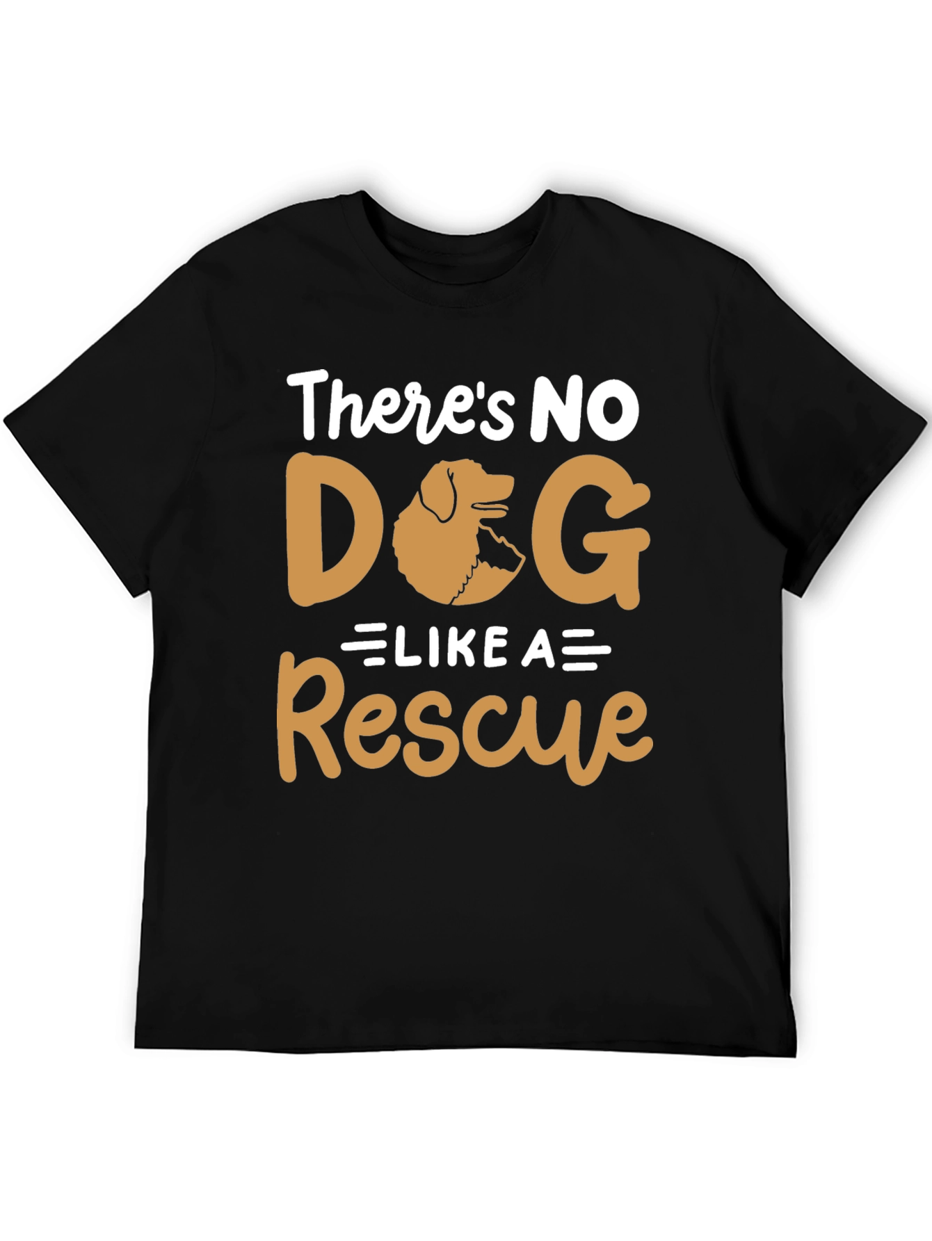 Black Rescue Dog T-Shirt - Unisex Graphic Tee view 5