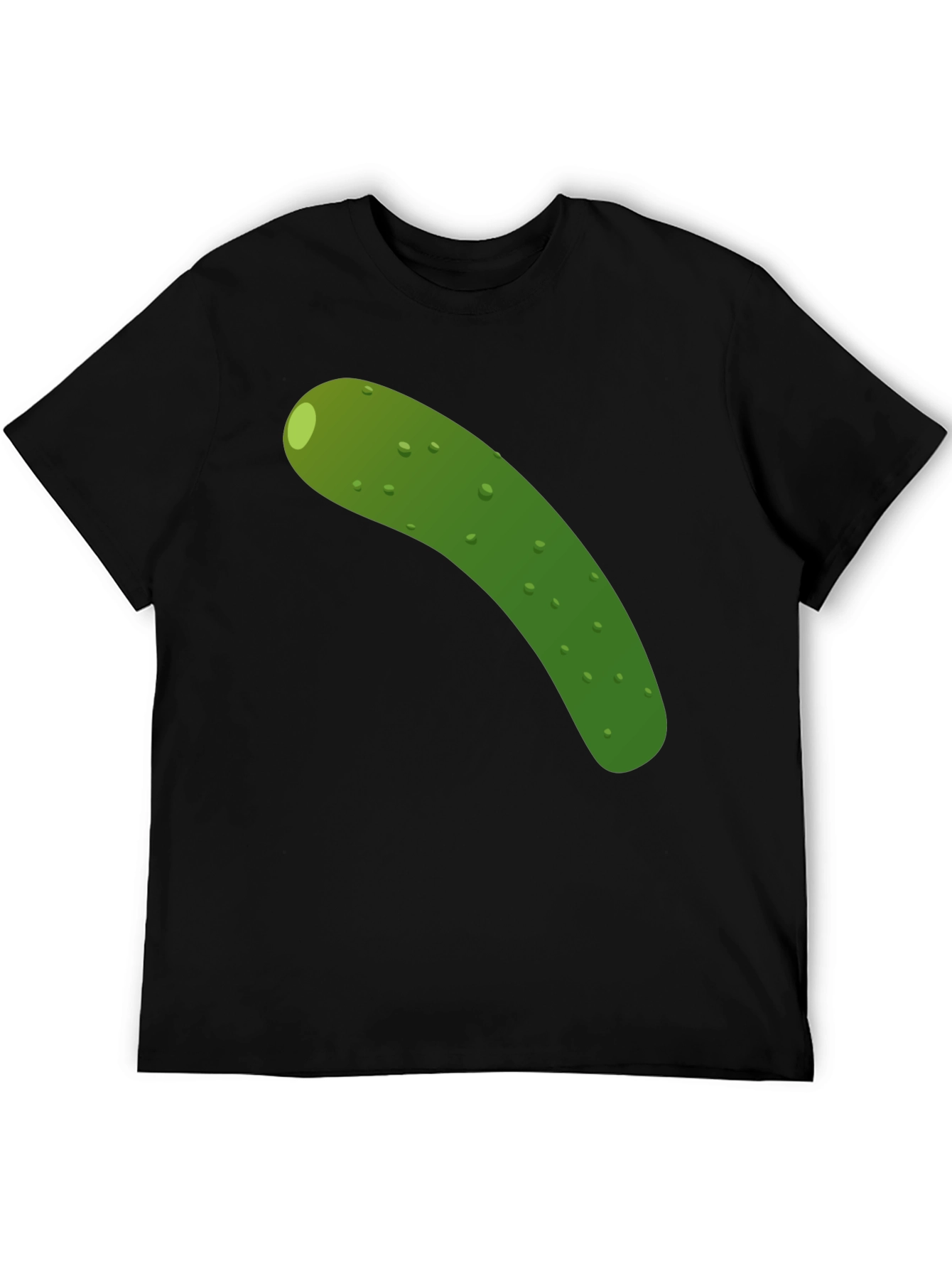 Black Pickle Graphic Tee - Black Cotton T-Shirt view 5