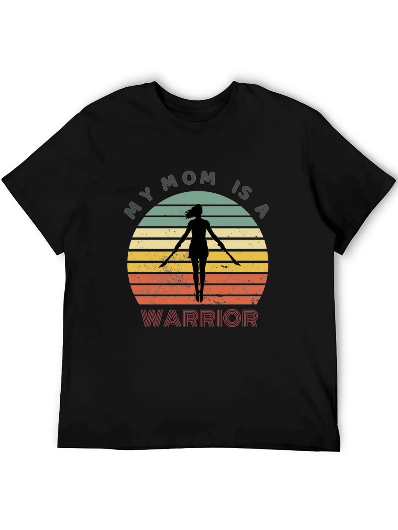 Black My Mom Is A Warrior Graphic Tee - Unisex view 5
