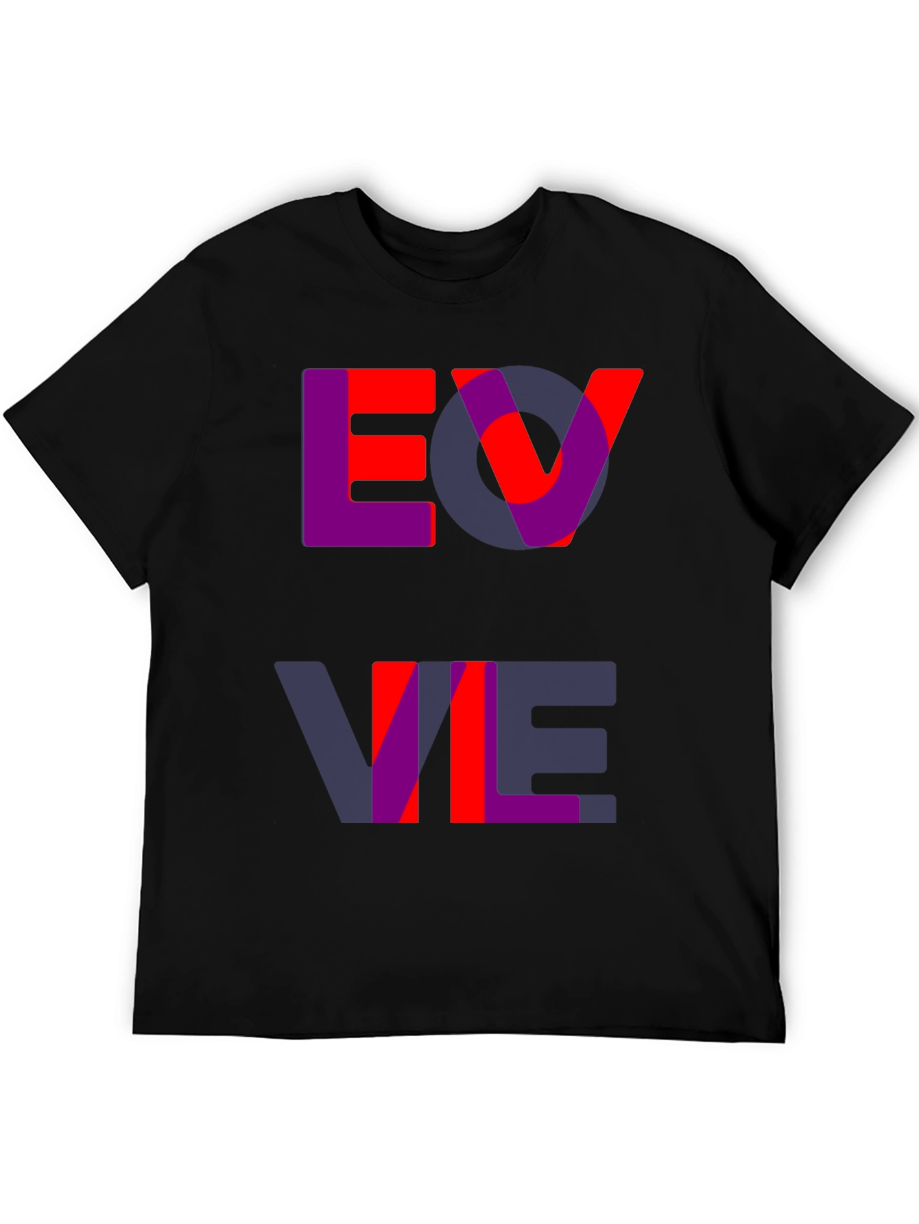 Black Bold Graphic Tee - Evil Design view 5