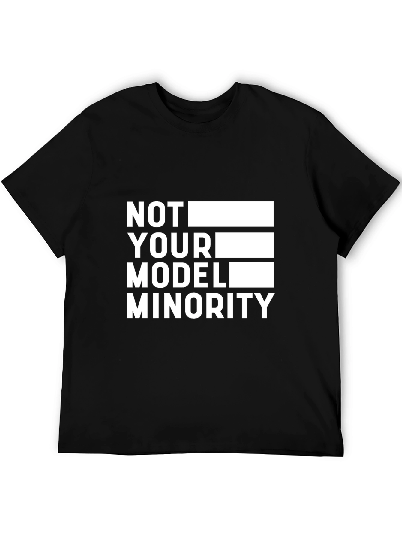 Black Not Your Model Minority Graphic Tee view 5