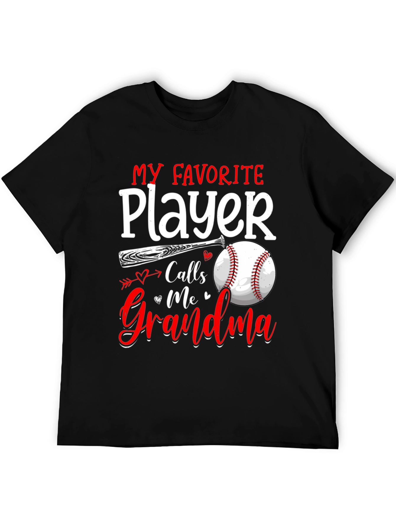 Black Grandma's Favorite Baseball Player T-Shirt view 5