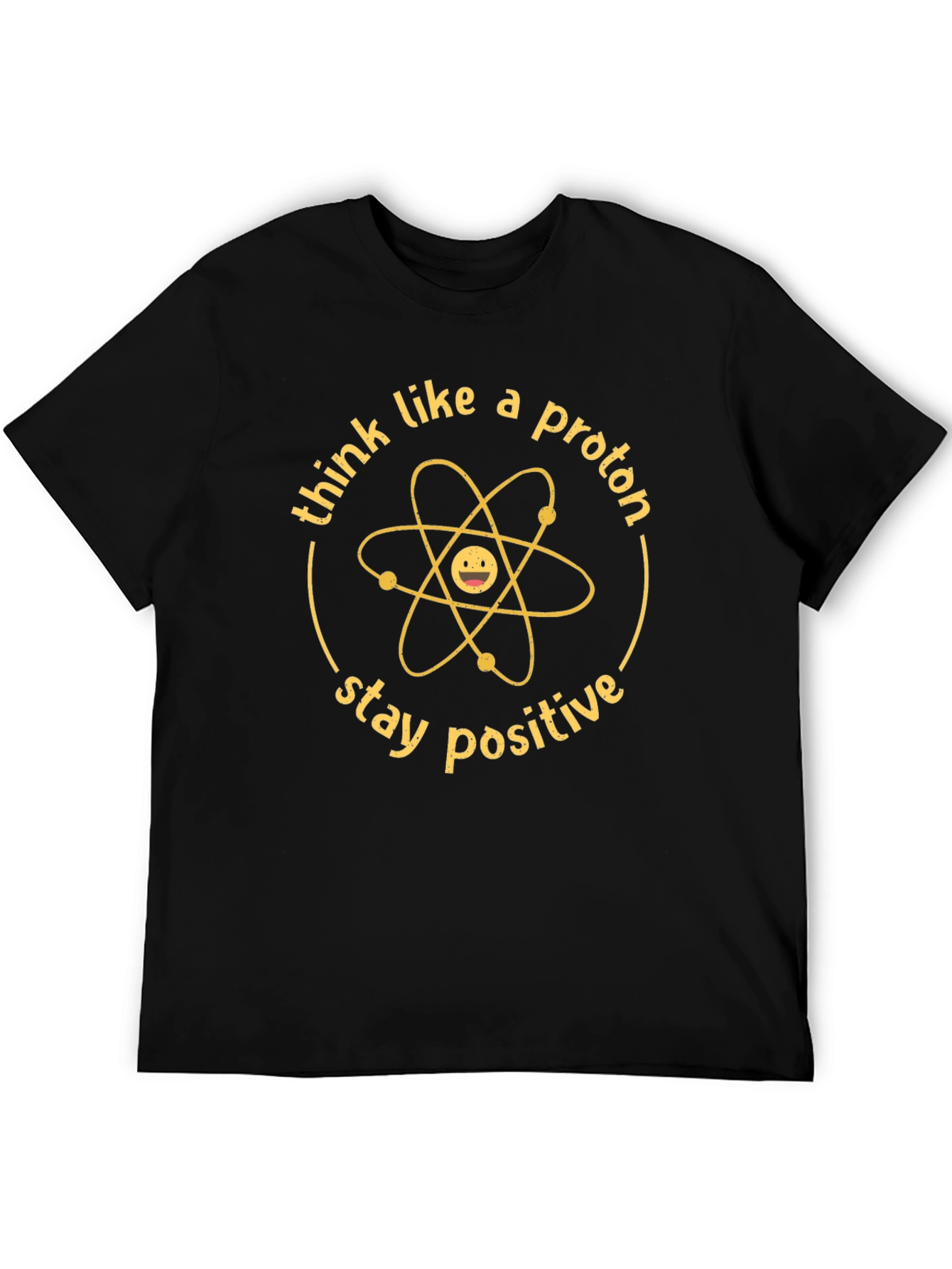 Black Think Like a Proton T-Shirt view 5