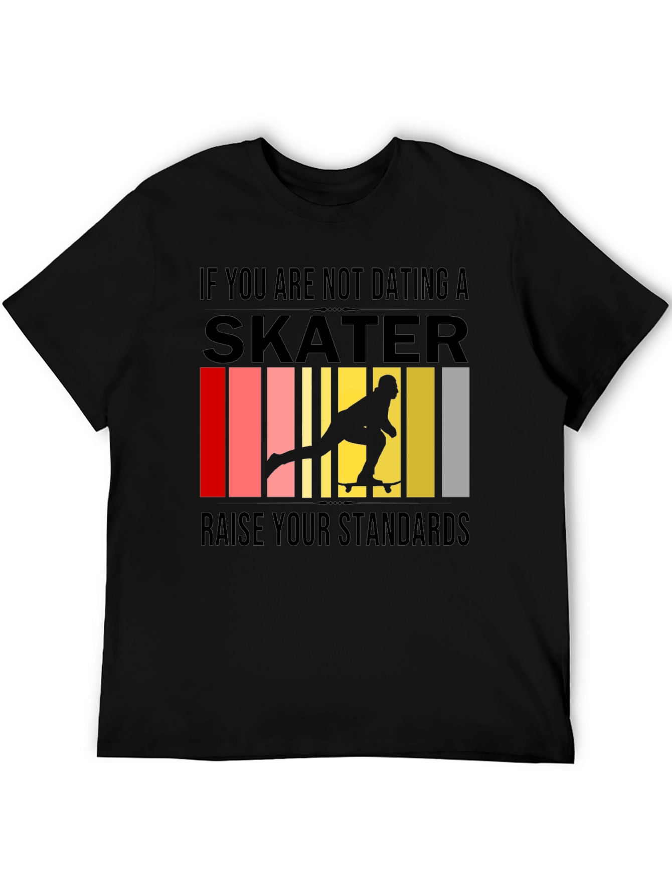 Black Skater Graphic T-Shirt - Raise Your Standards view 5