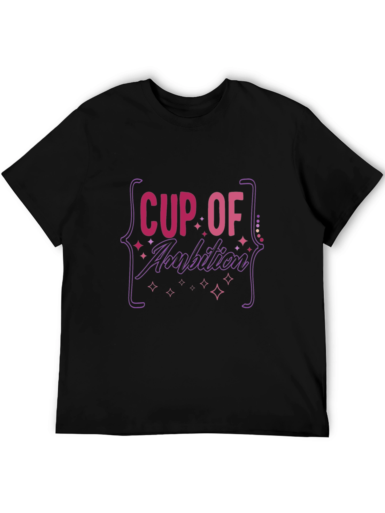 Black Cup of Ambition Graphic Tee - Comfort & Style view 5