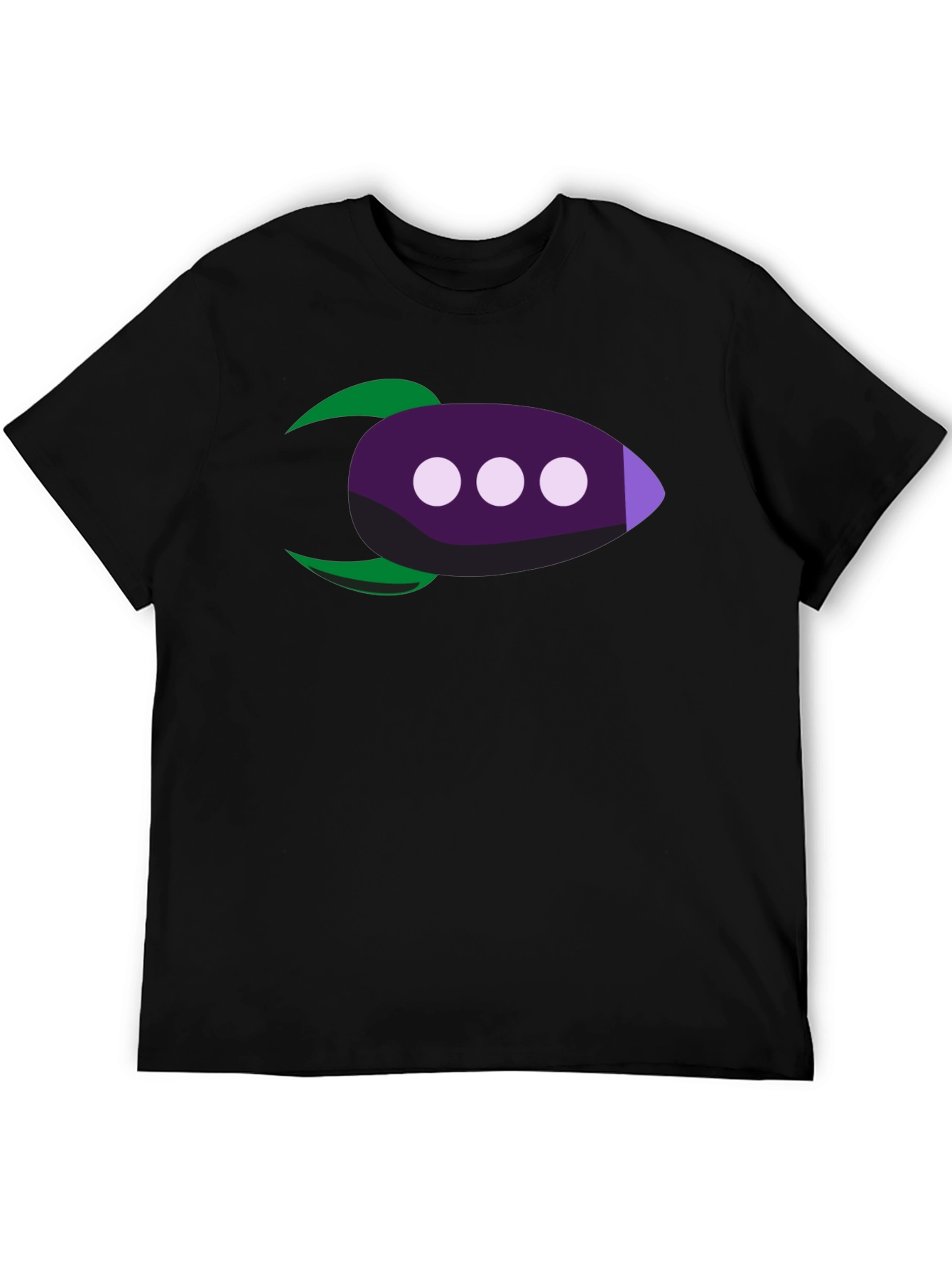 Black Rocket T-Shirt - Space Adventure Design view 5