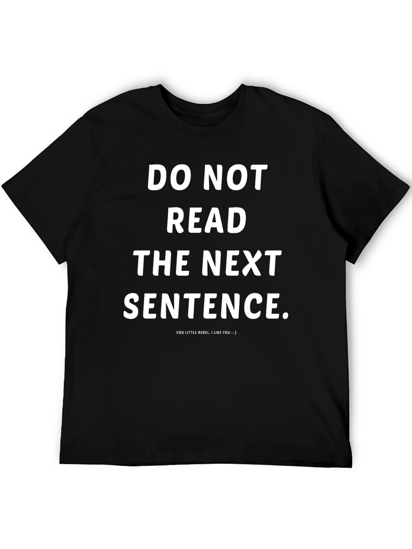 Black Funny Sarcastic Graphic Tee - Do Not Read! view 5