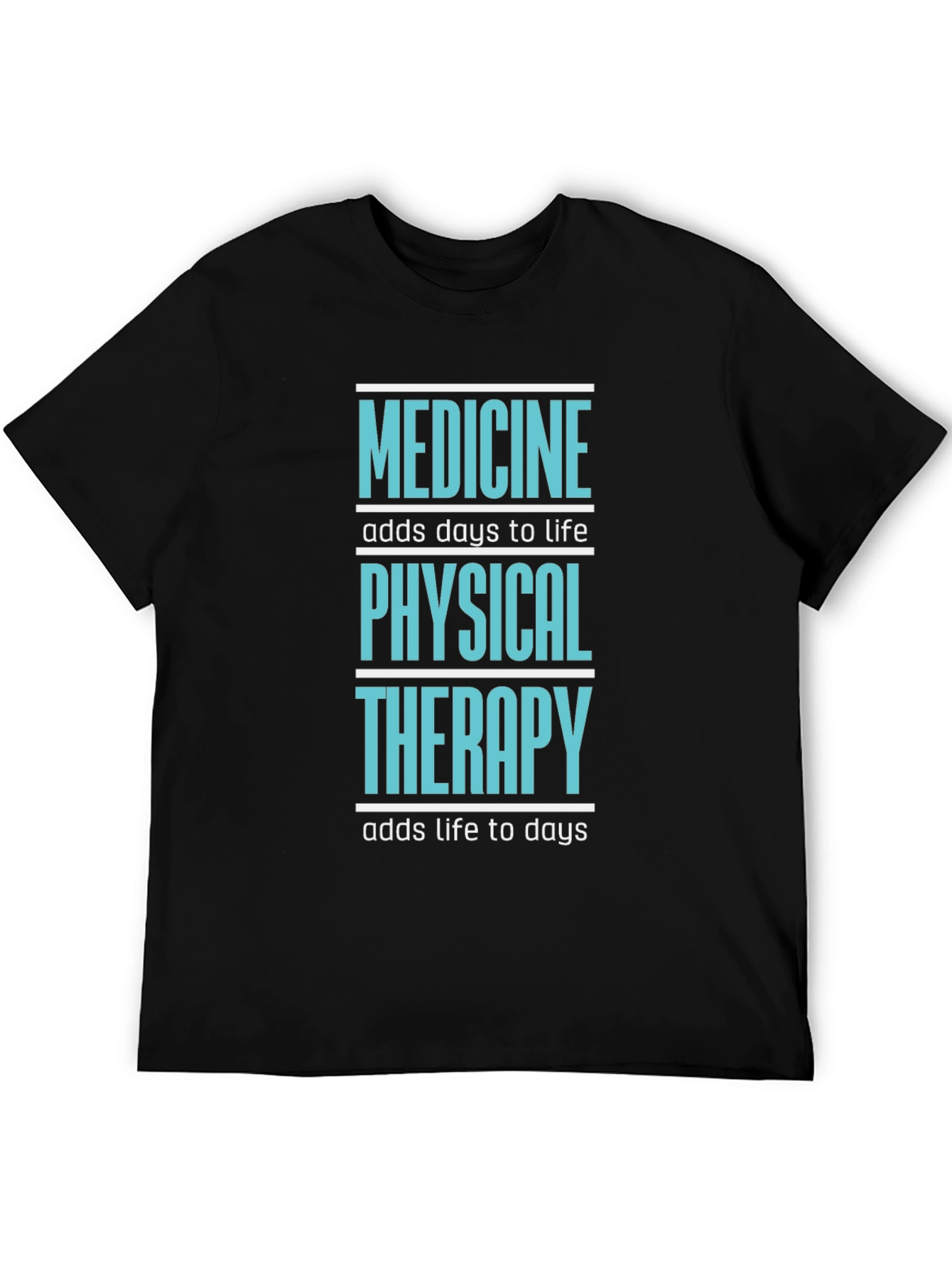 Black Medicine & Physical Therapy Graphic T-Shirt view 5
