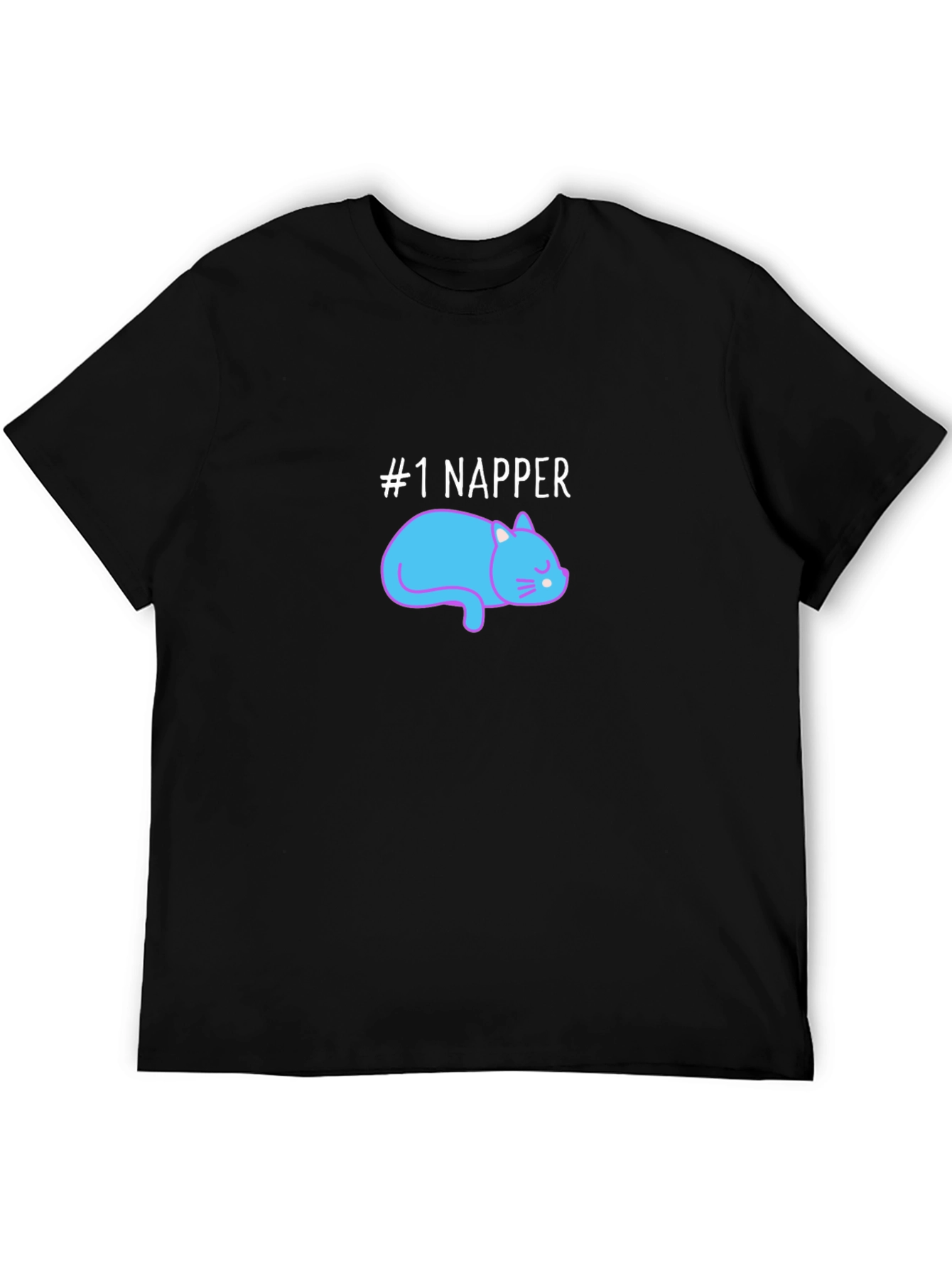 #1 Napper Cat Graphic Tee - Comfortable Cotton Blend - 5